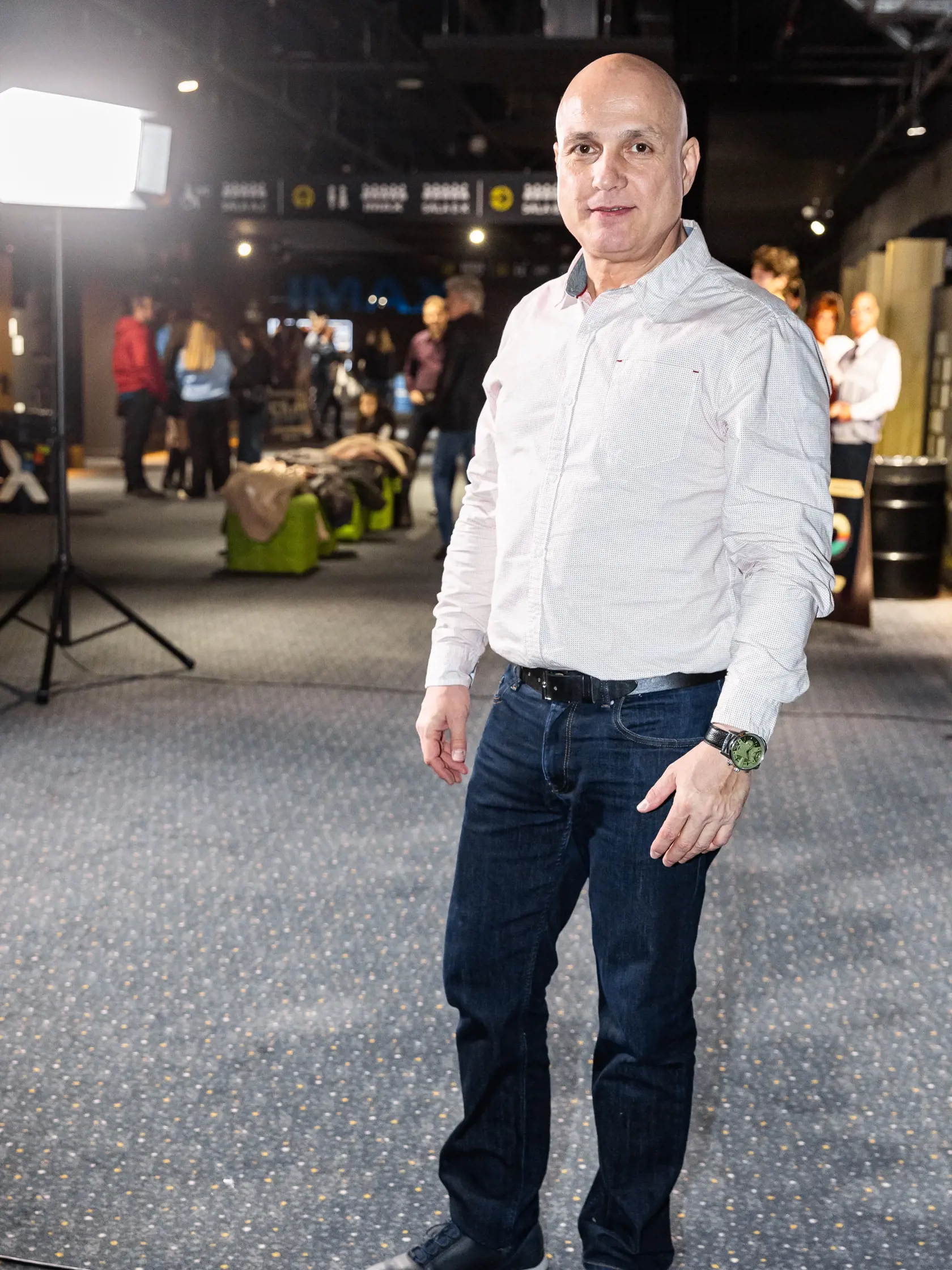 Premiéra denného televízneho seriálu “SĽUB” v Bratislave. Na snímke Dušan Cinkota.