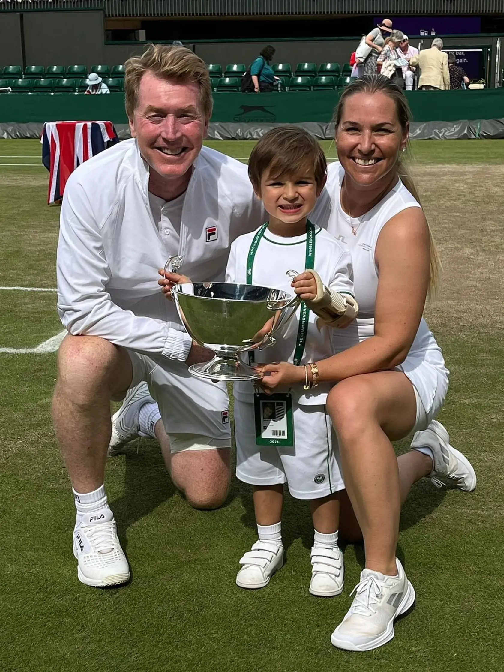 Dominika Cibulková po výhre na Wimbledone.