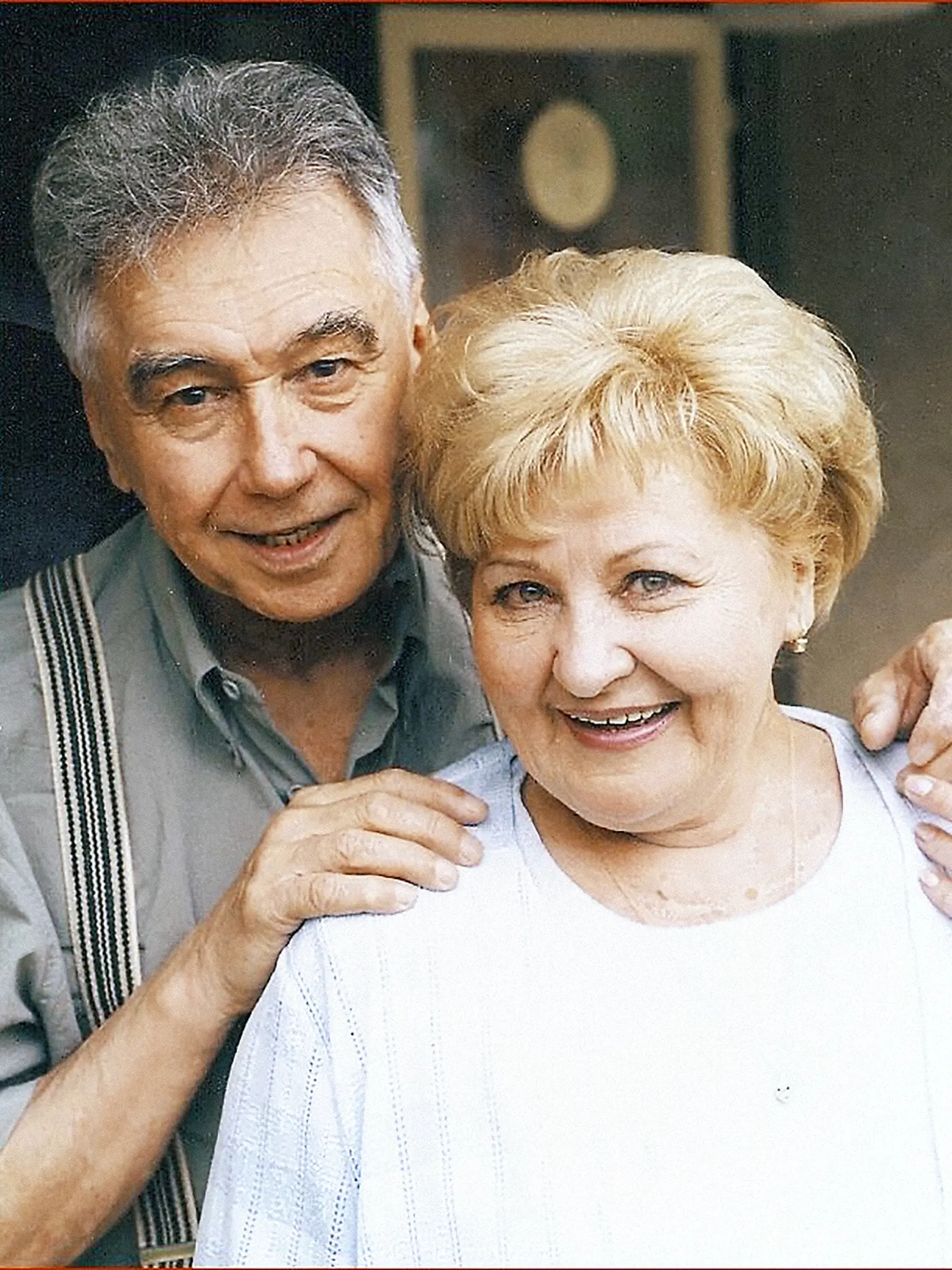 Josef Zíma na zábere so svojou manželkou