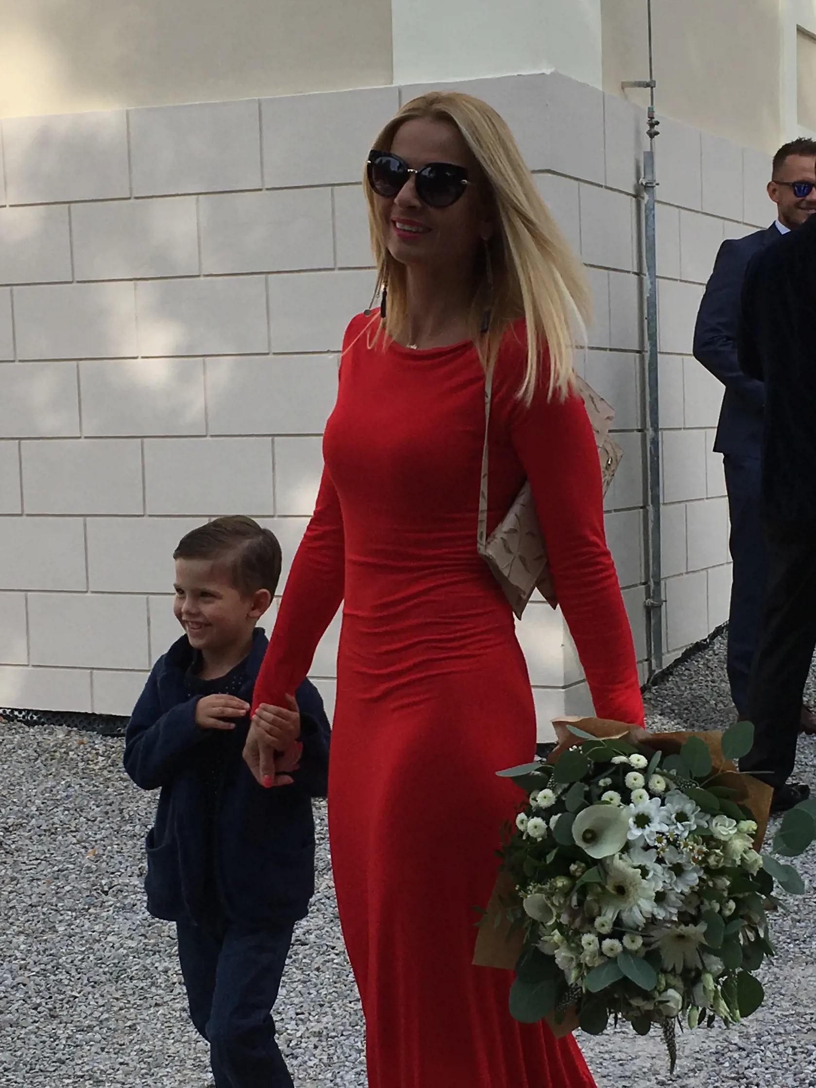 Na svadbe nechýbala Marianna Ďurianová so synom Romankom.