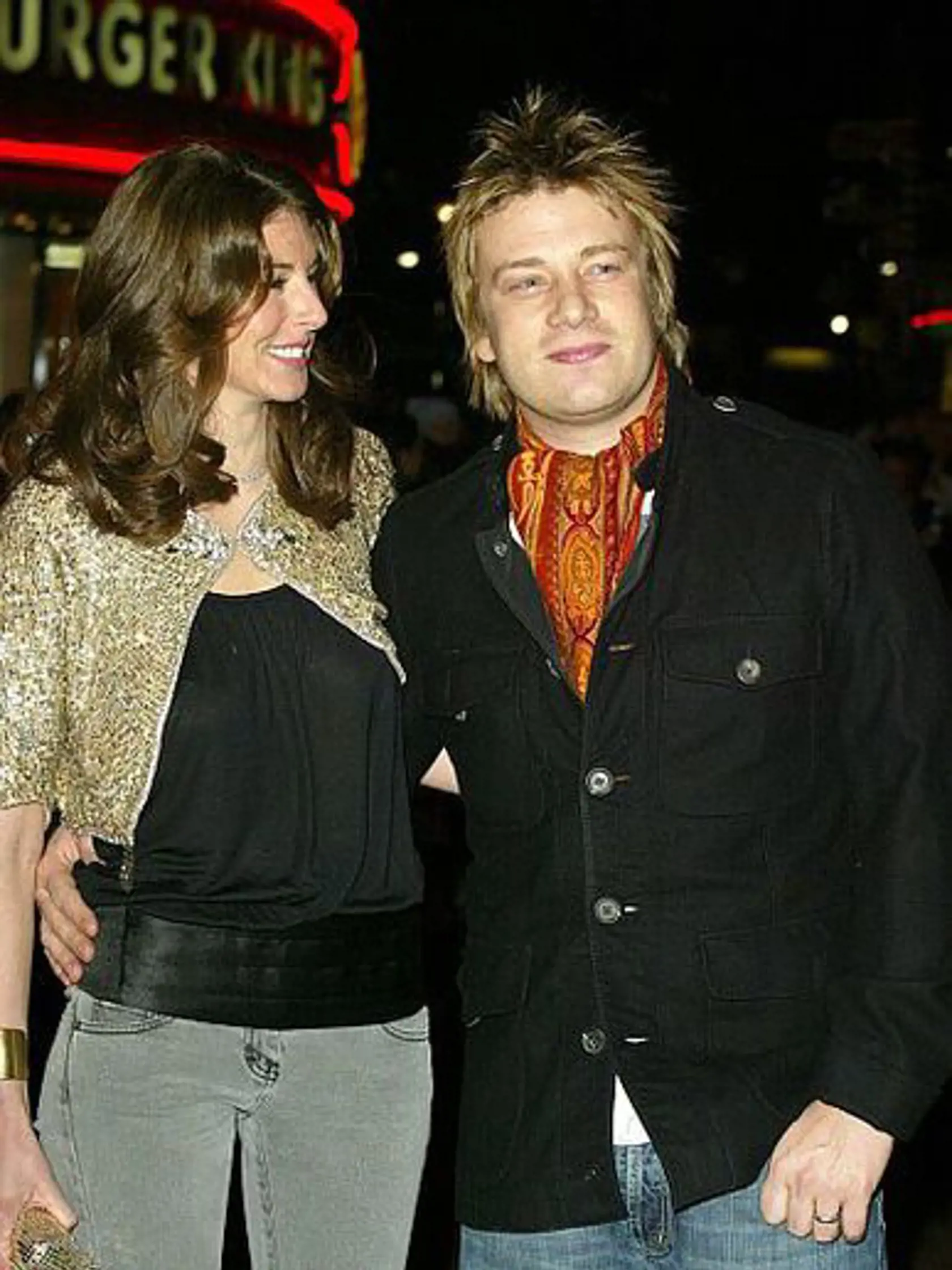 Jamie Oliver s manželkou Jools Oliver.