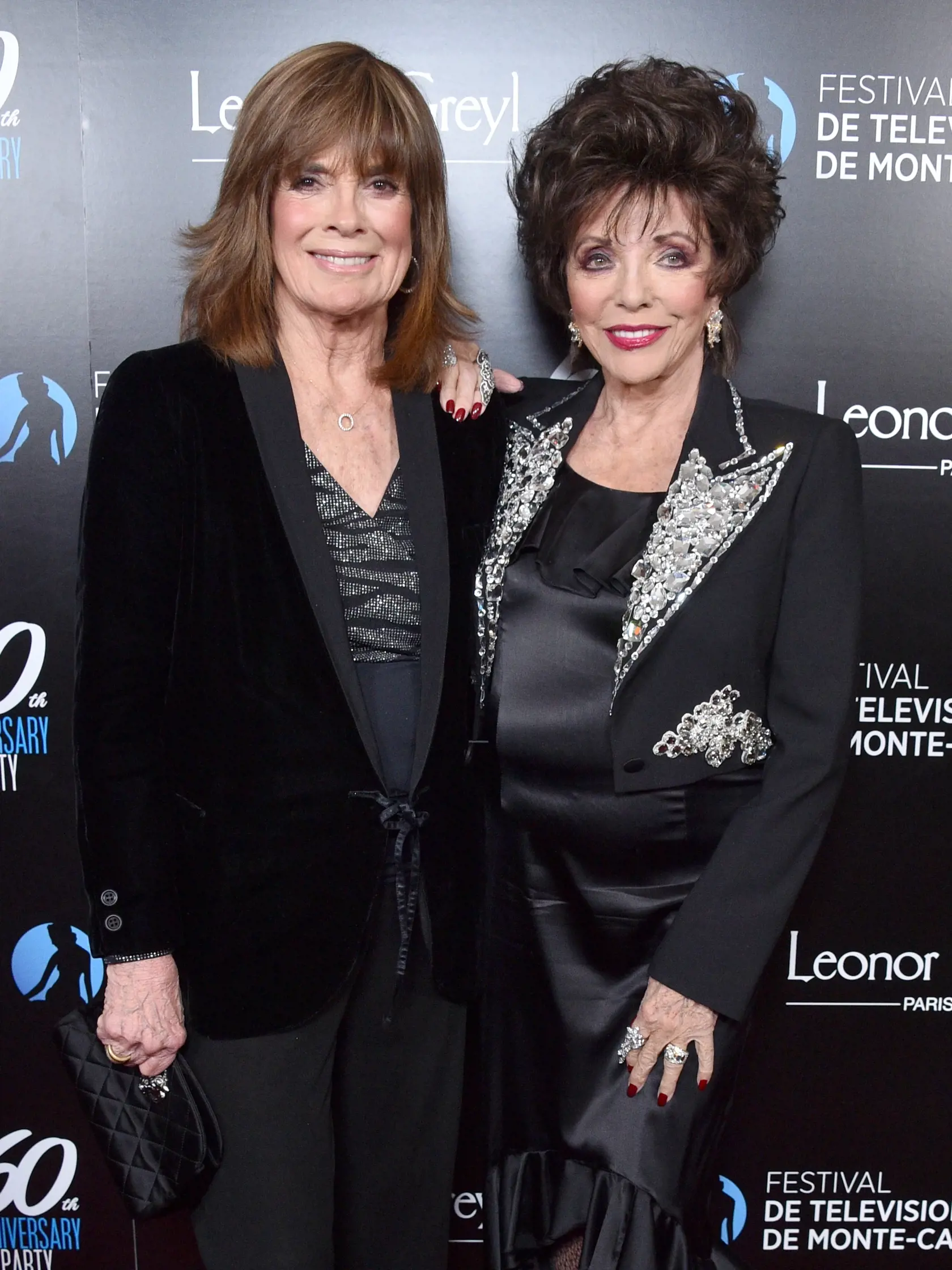 Linda Gray (vľavo) s Joan Collins
