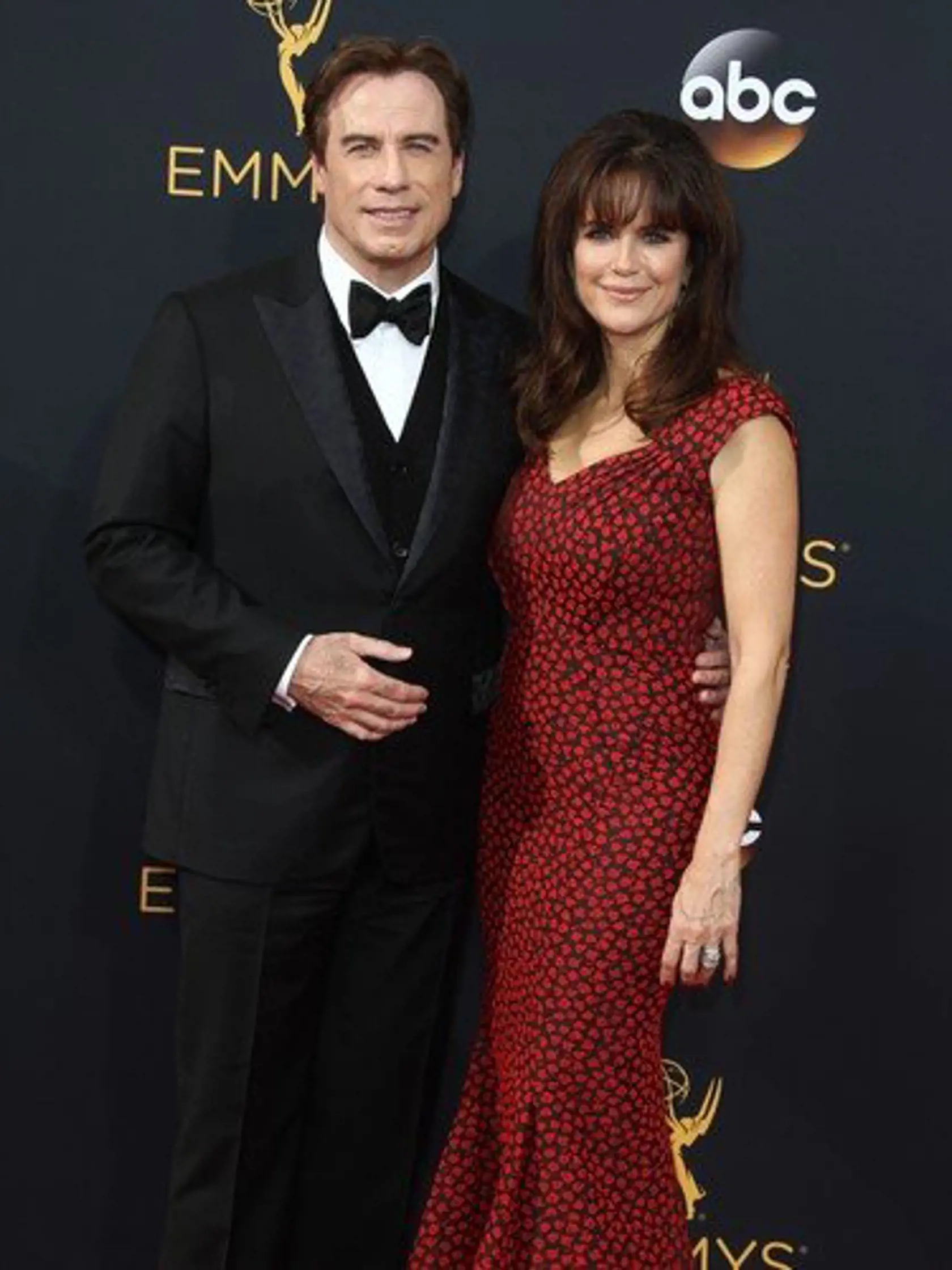 52178671 The 68th Emmy Awards, Arrivals held at The Microsoft Theater in Los Angeles, California on 9/18/16.   The 68th Emmy Awards, Arrivals held at The Microsoft Theater in Los Angeles, California on 9/18/16. John Travolta, Kelly Preston, Image: 300288379, License: Rights-managed, Restrictions: , Model Release: no, Credit line: Profimedia, FameFlynet USA