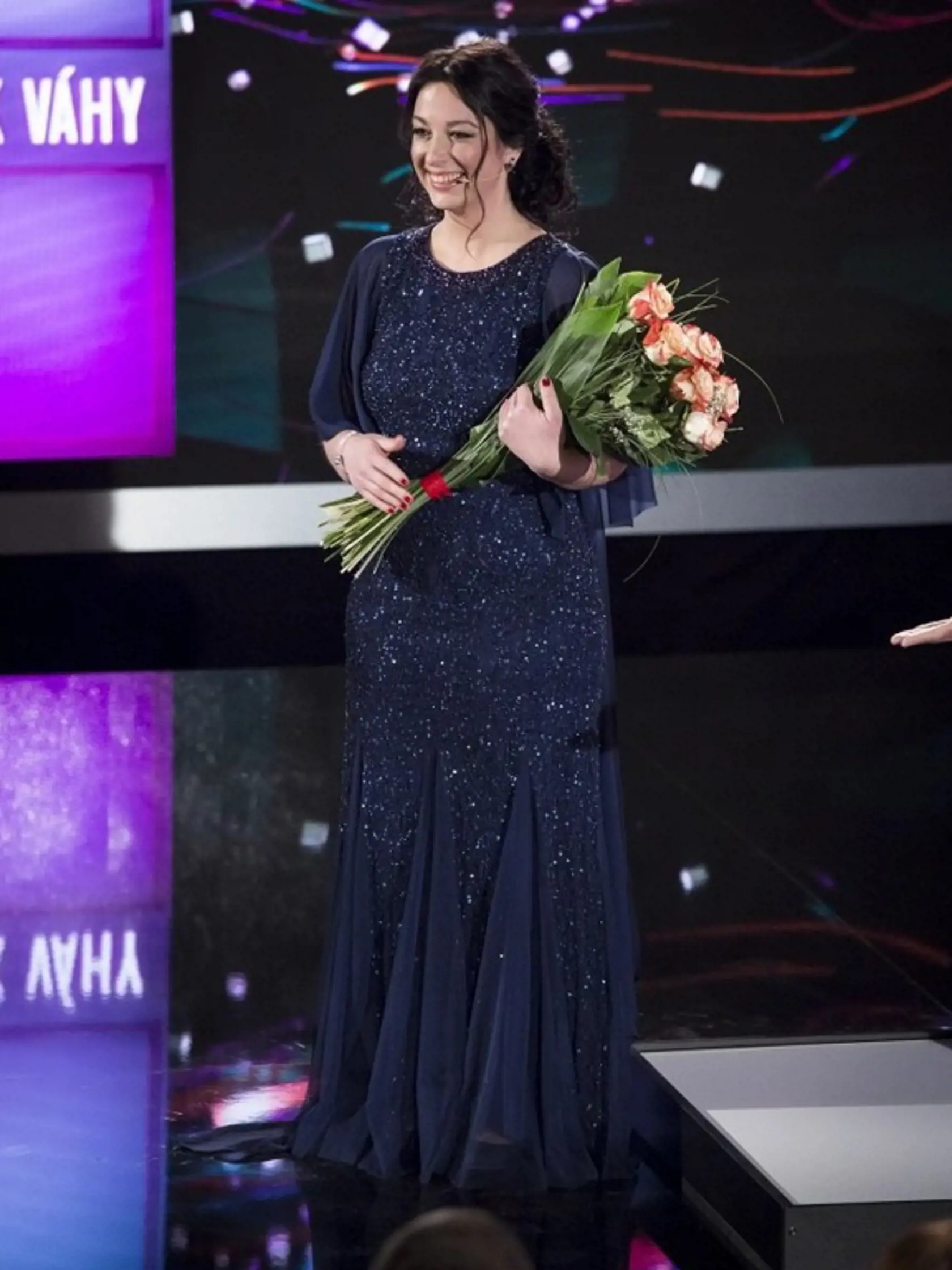 Zuzka z Extrémnych premien na konci šou s váhou 61kg.