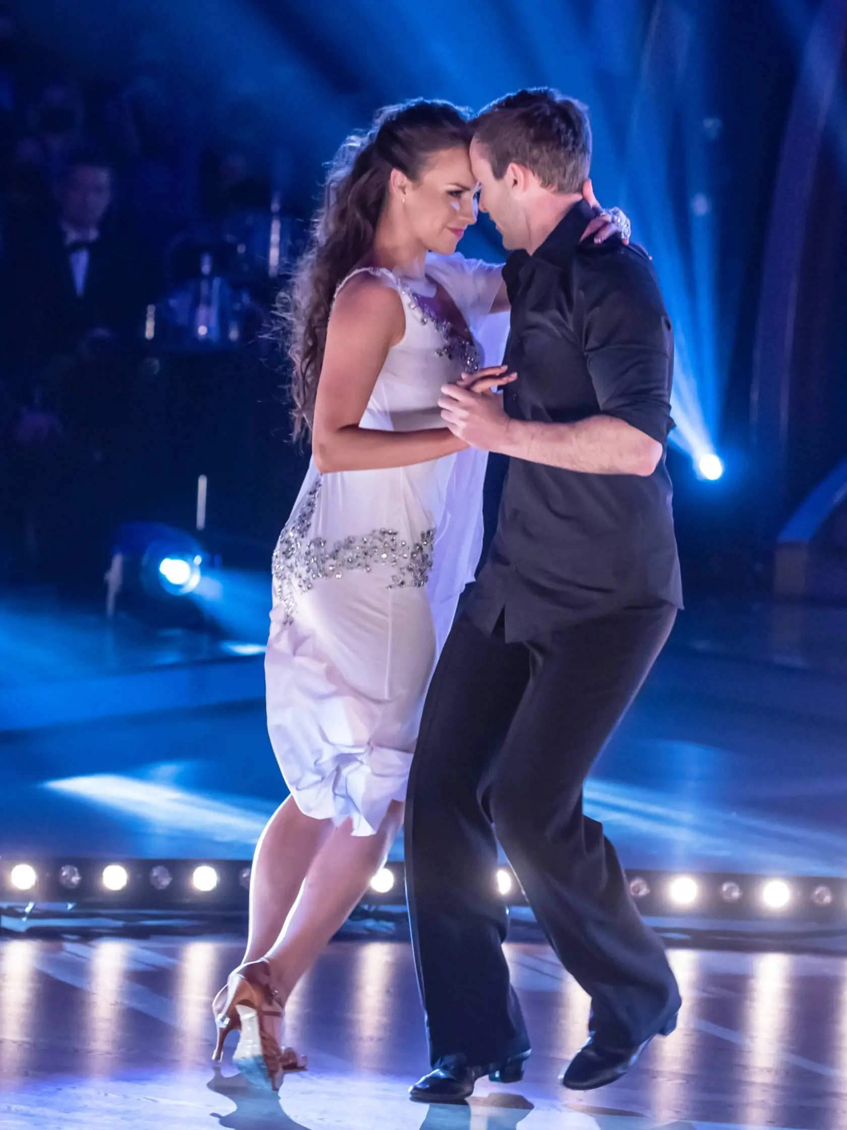 Marek Fašiang a Adriana Mašková počas svojho vystúpenia prvého kola Let's Dance.