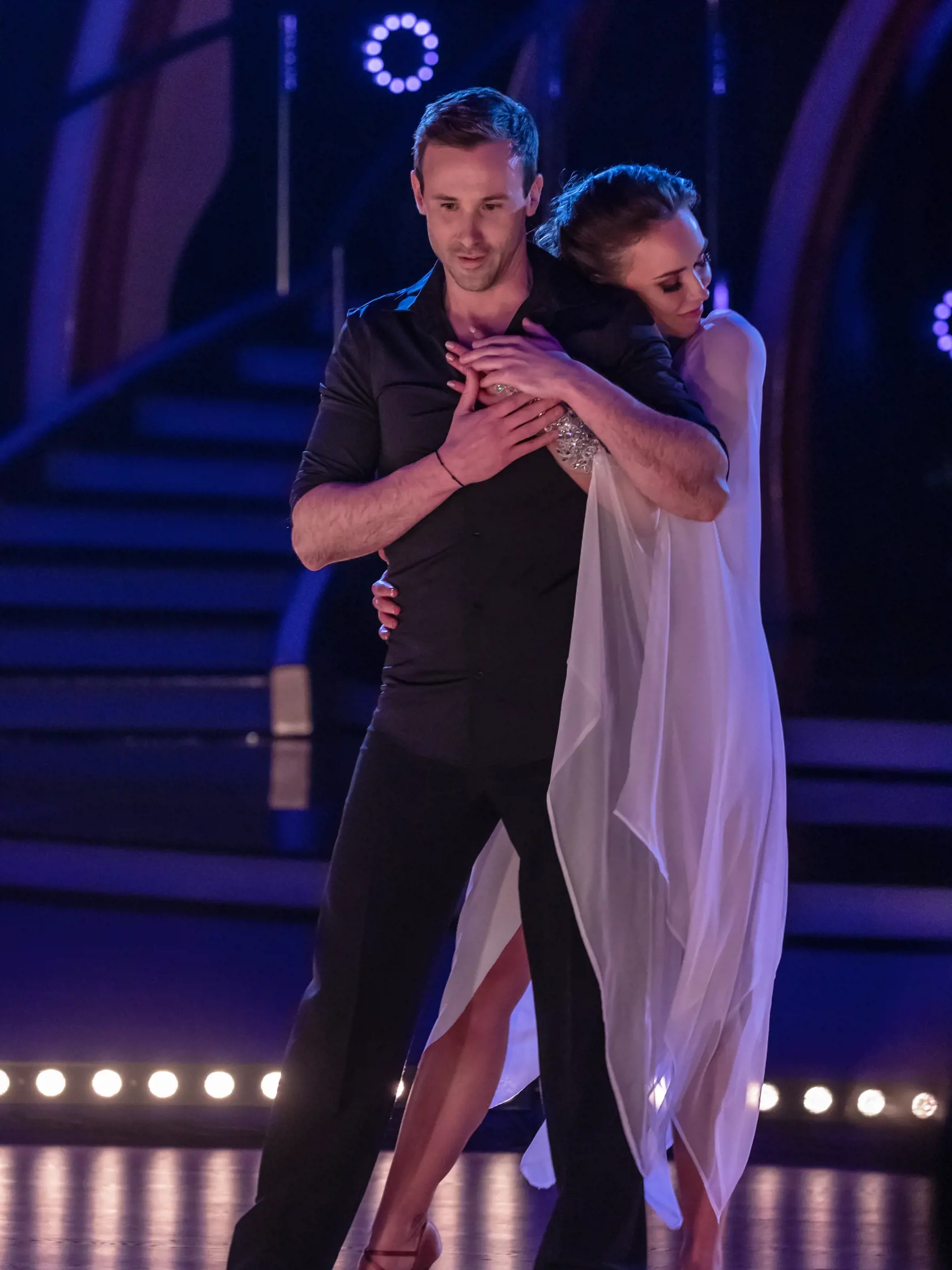 Marek Fašiang a Adriana Mašková počas svojho vystúpenia prvého kola Let's Dance.