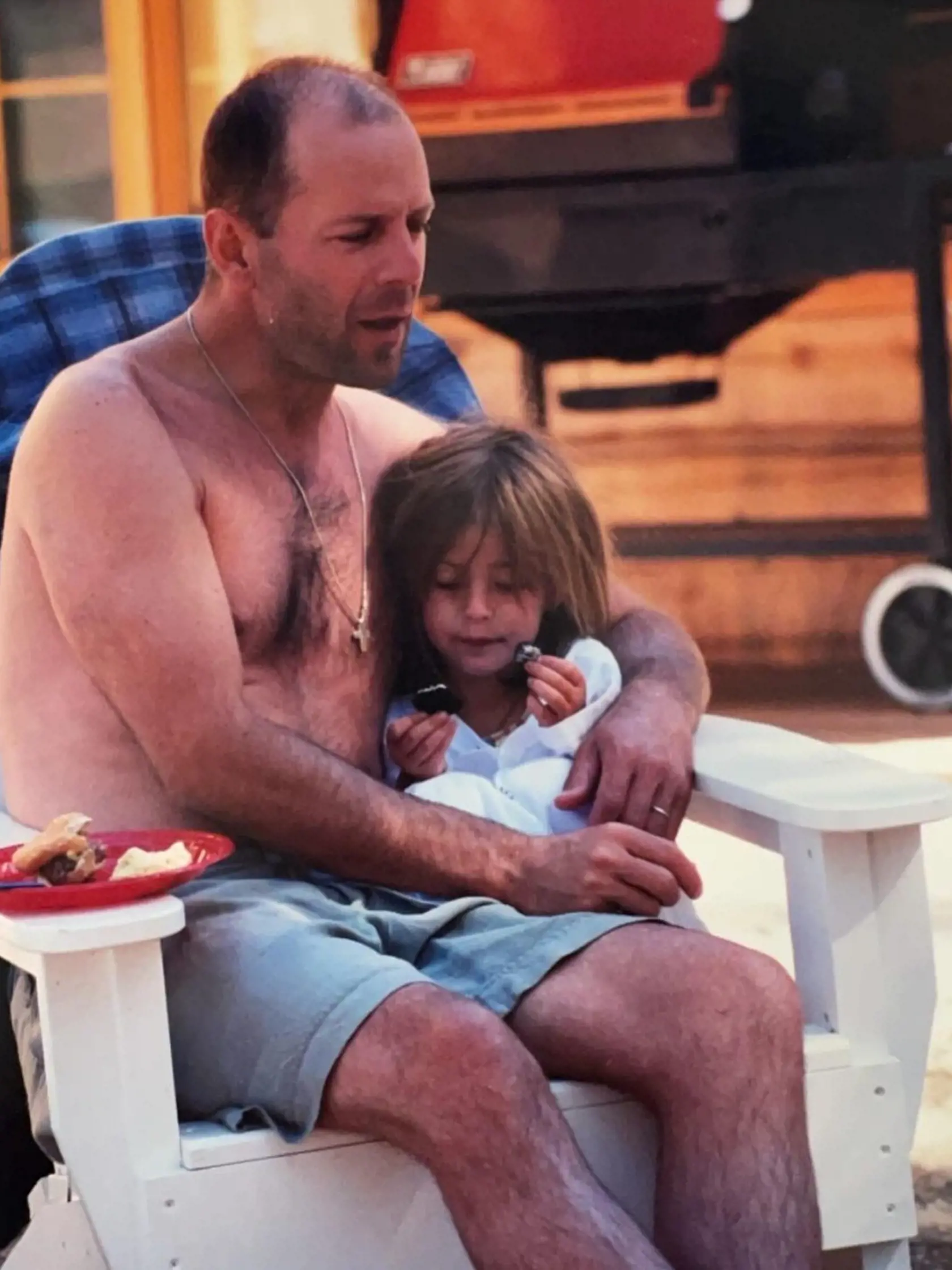 Bruce Willis s dcérou Scout.