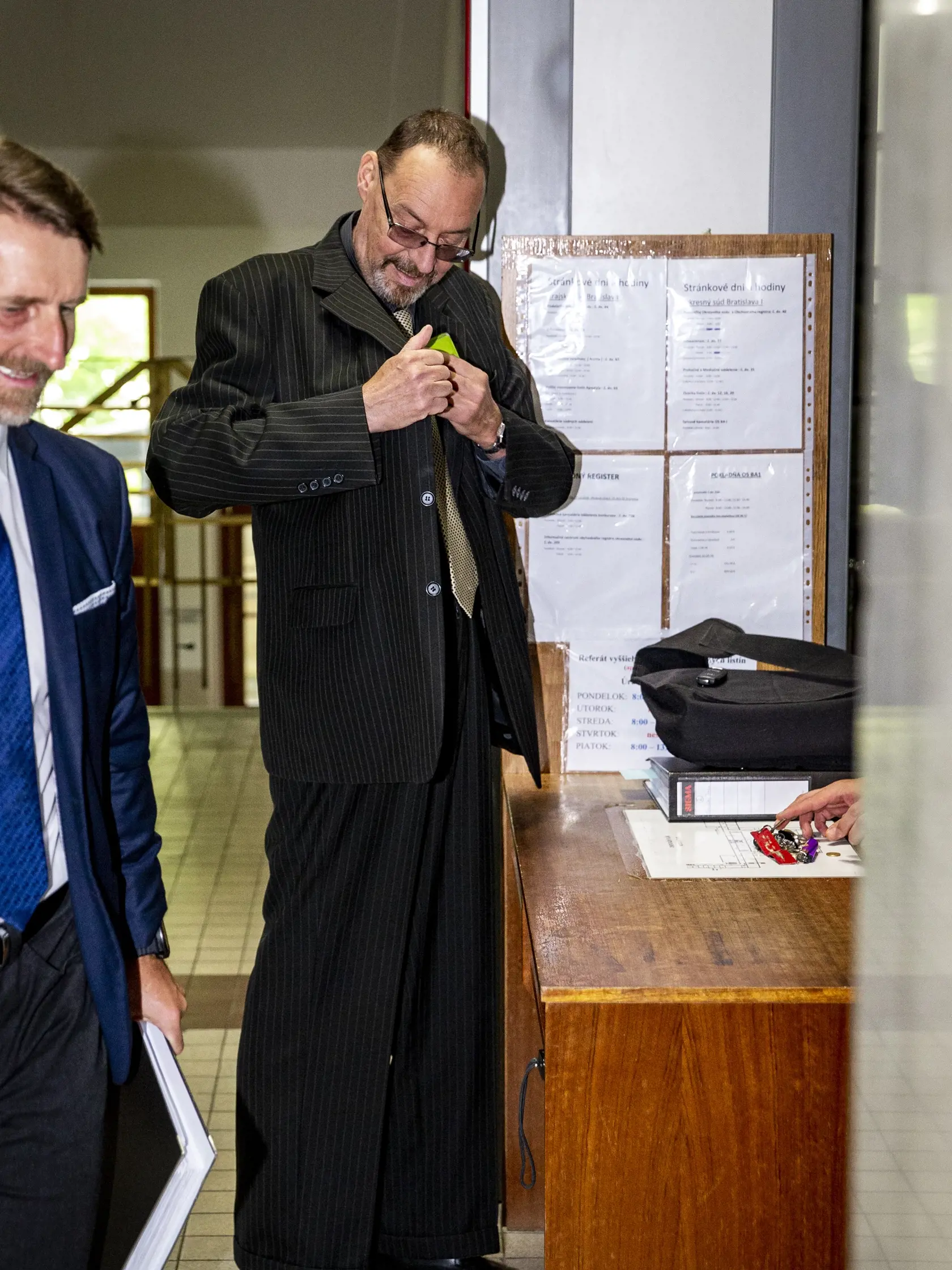 Na snímke je obžalovaný Dobroslav Trnka, na Okresnom súde v Bratislave počas pojednávania v prípade Gorila. (archívne foto)