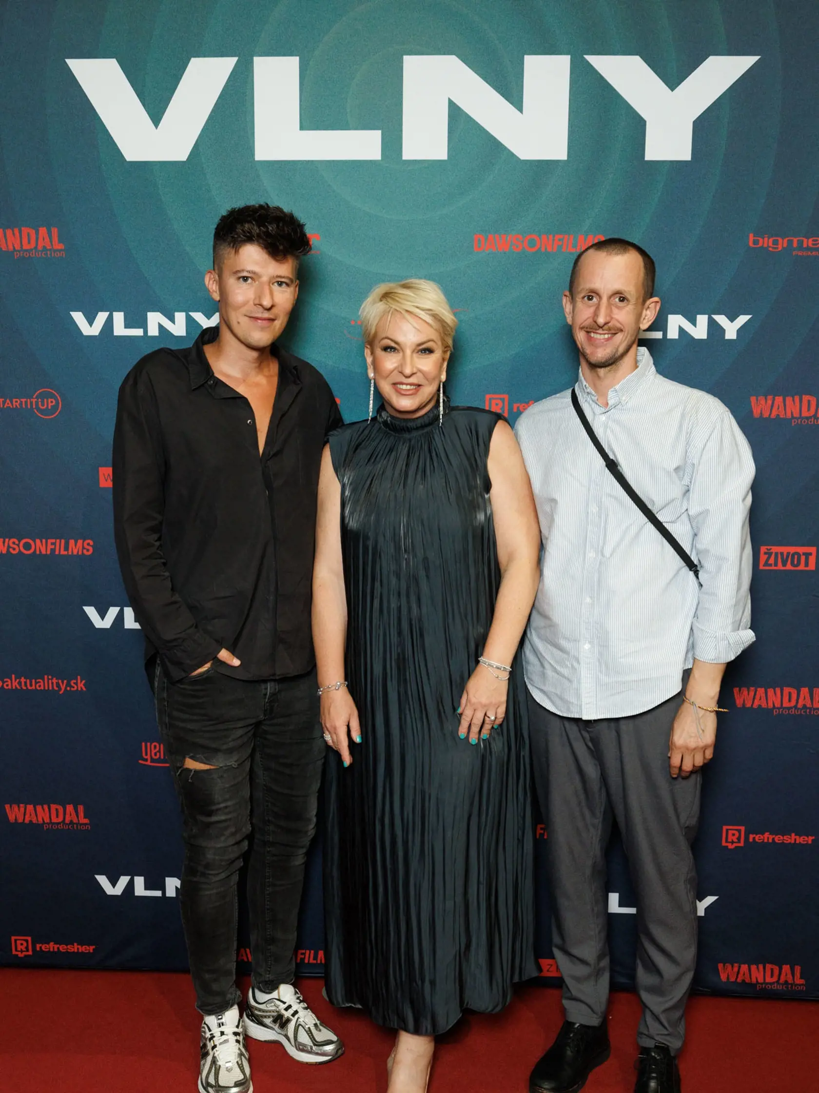 Rasťo Iliev, producentka filmu a Roman Samotný