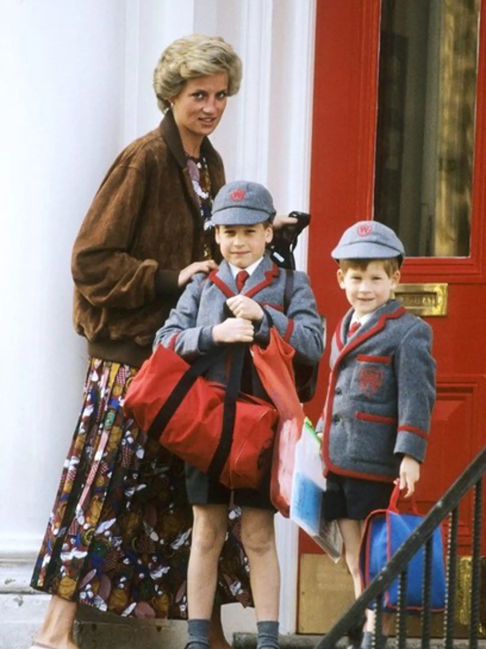 Princezná Diana so synmi Williamom a Harrym.