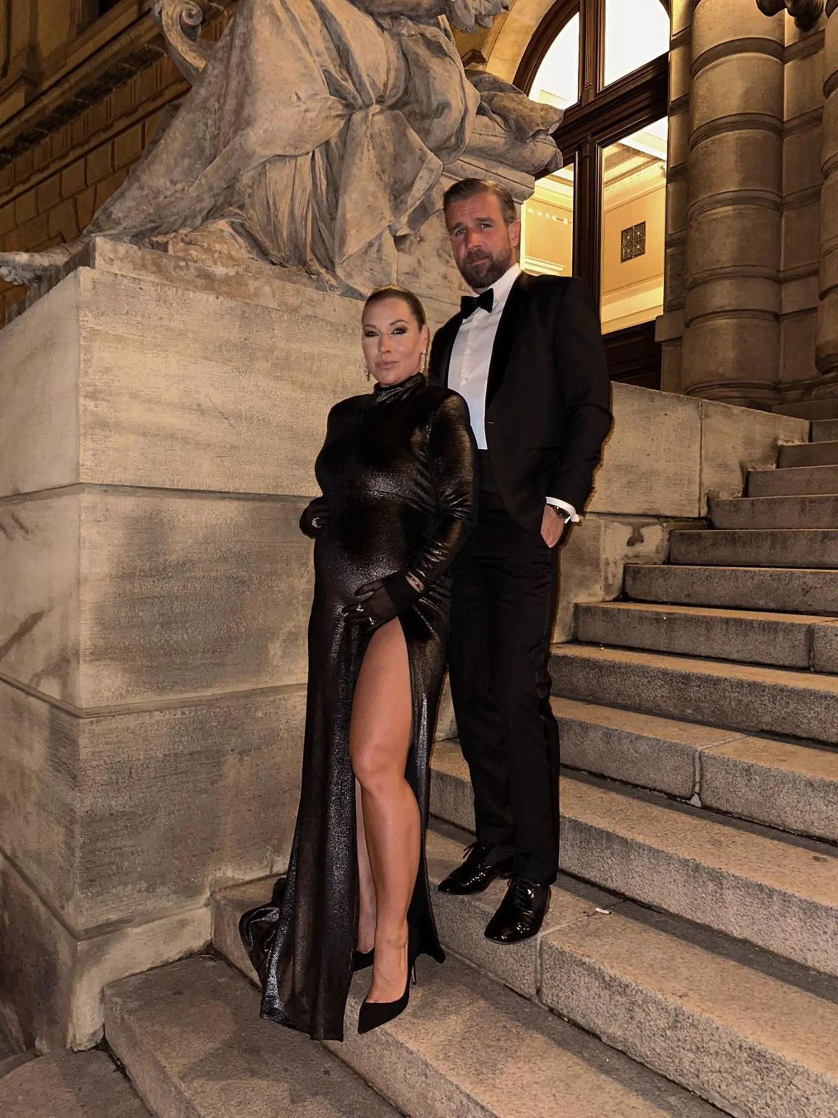 Bývalá tenistka Dominika Cibulková s manželom Michalom Navarom na exkluzívnej akcii.