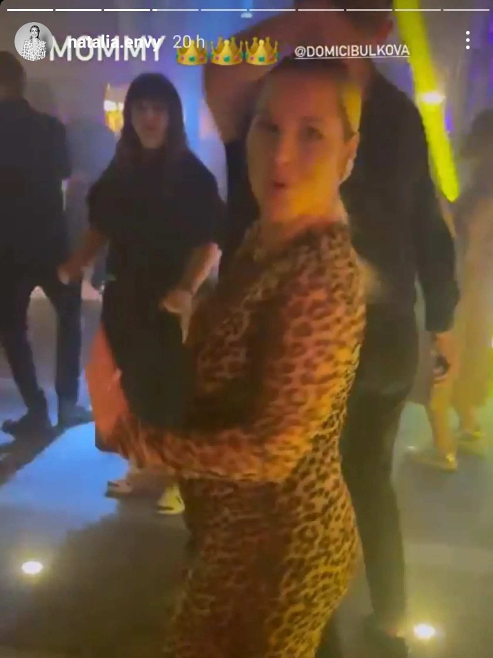 Dominika Cibulková na oslave Dary Rolins.