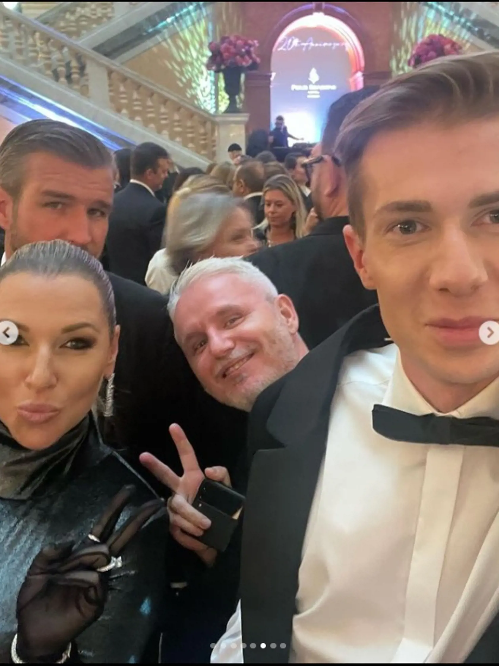 Známy kaderník a vizážista Patrik Suši Veselý na snímke s bývalou tenistkou Dominikou Cibulkovou a jej manželom Michalom Navarom.