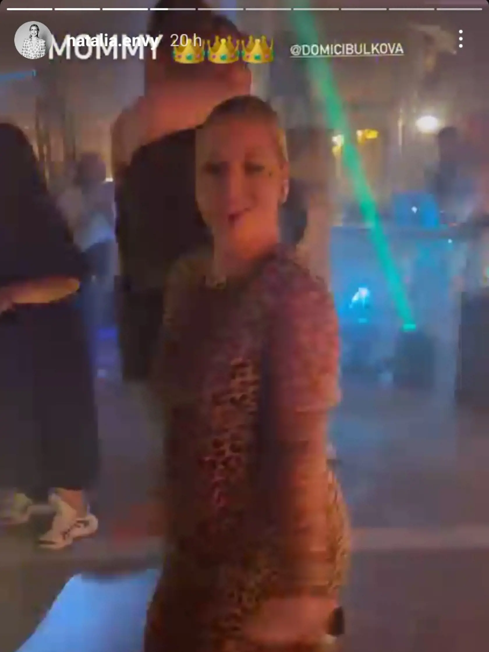 Dominika Cibulková na oslave Dary Rolins.
