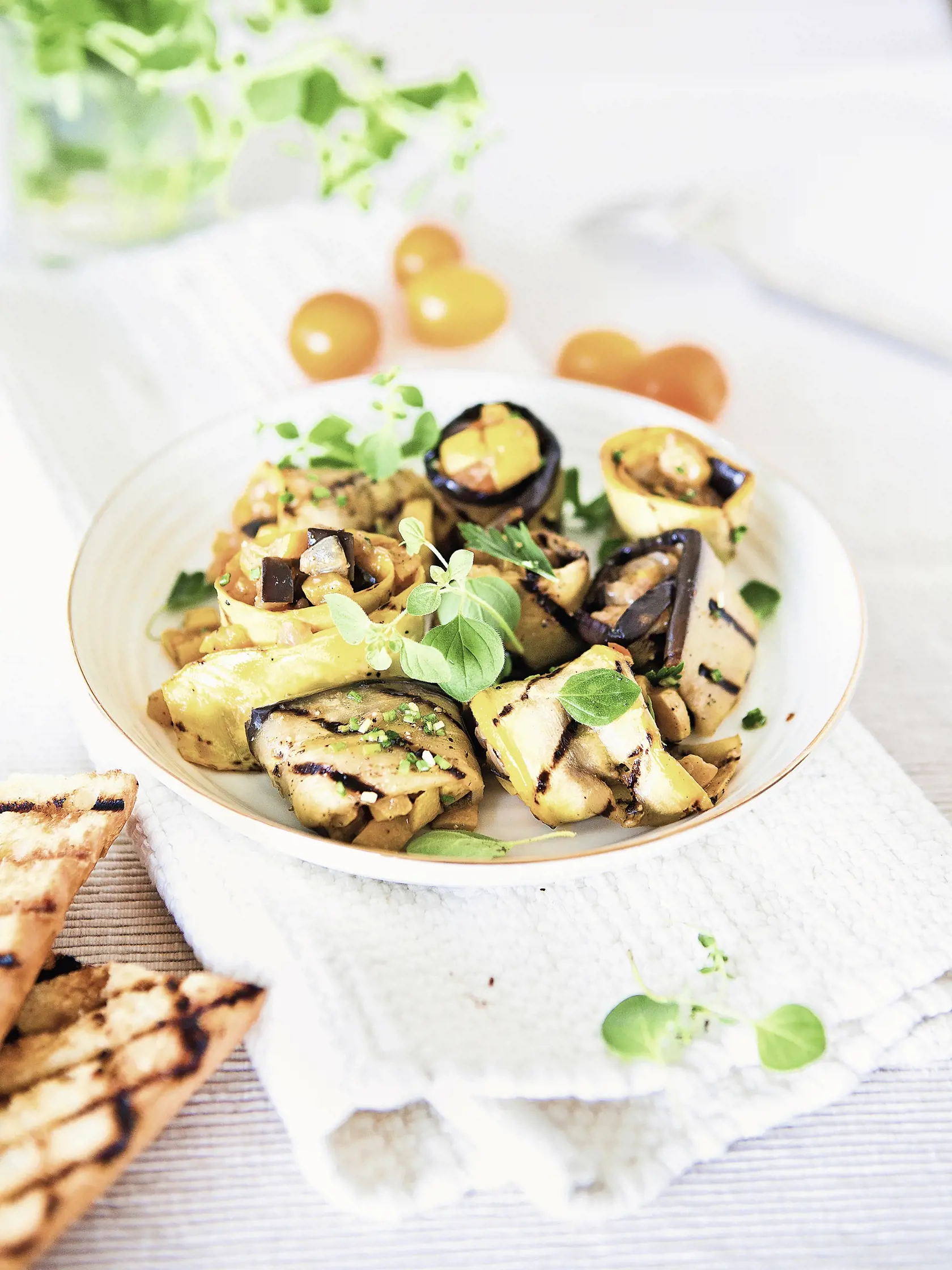 Rolky so zlatým ratatouille