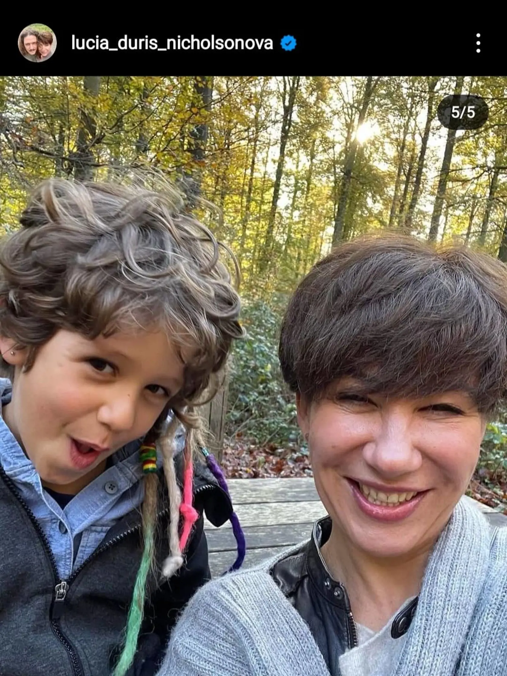 Hrdá a spokojná mamina Lucia Ďuriš Nicholsonová.