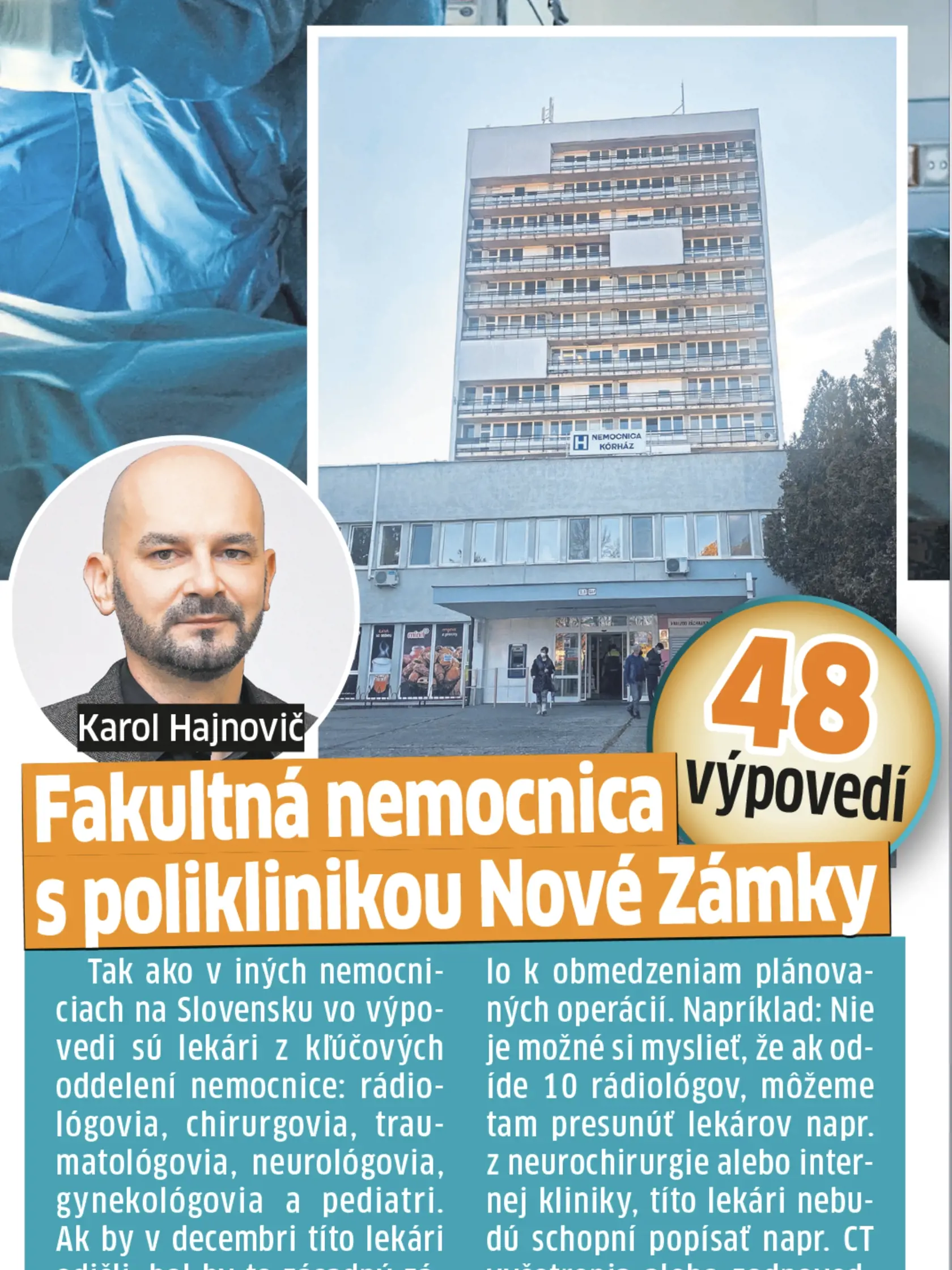 Fakultná nemocnica Nové Zámky.