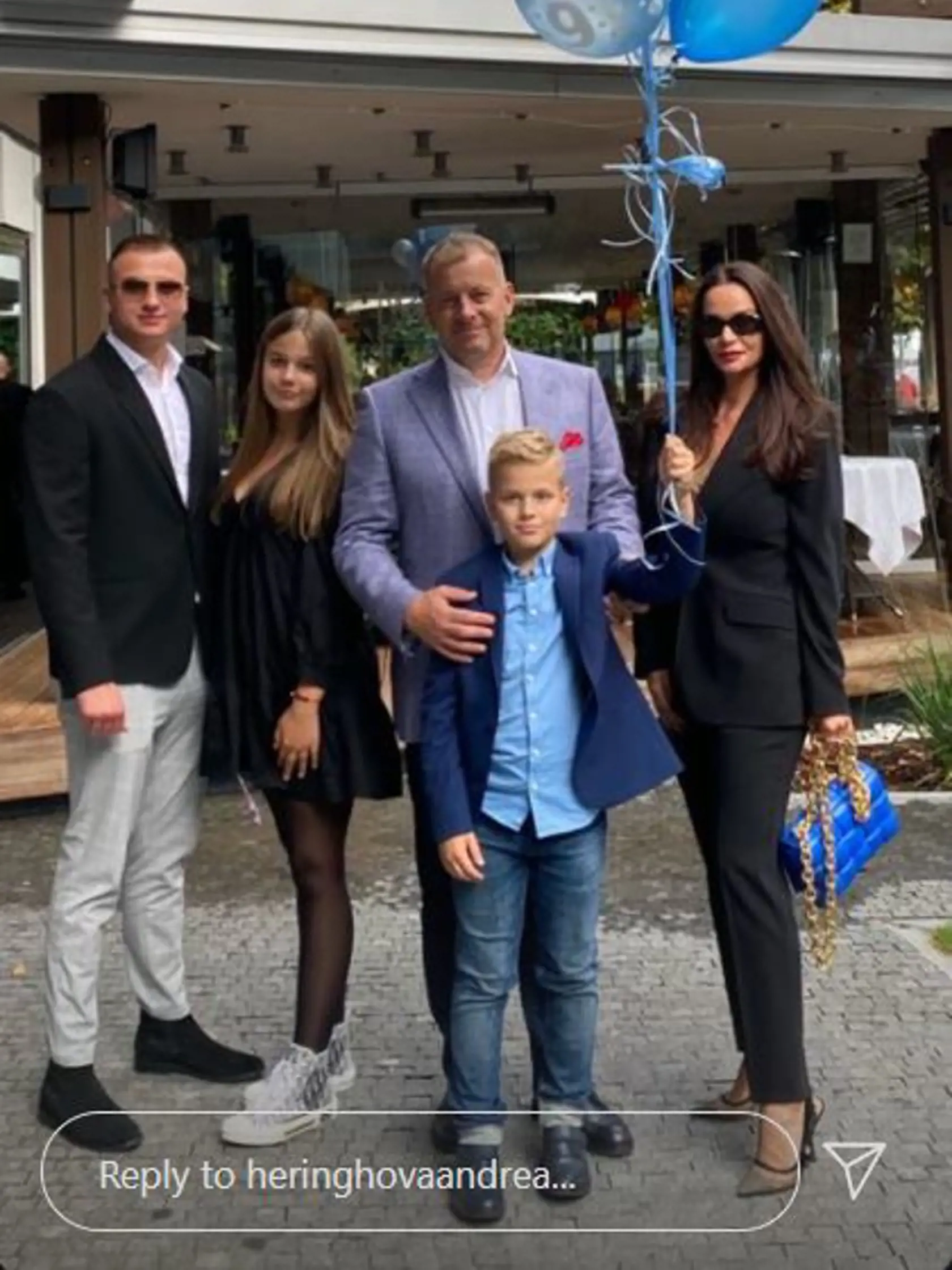 Na oslave malého Borisa nechýbal ani hrdý tatko Boris Kollár.