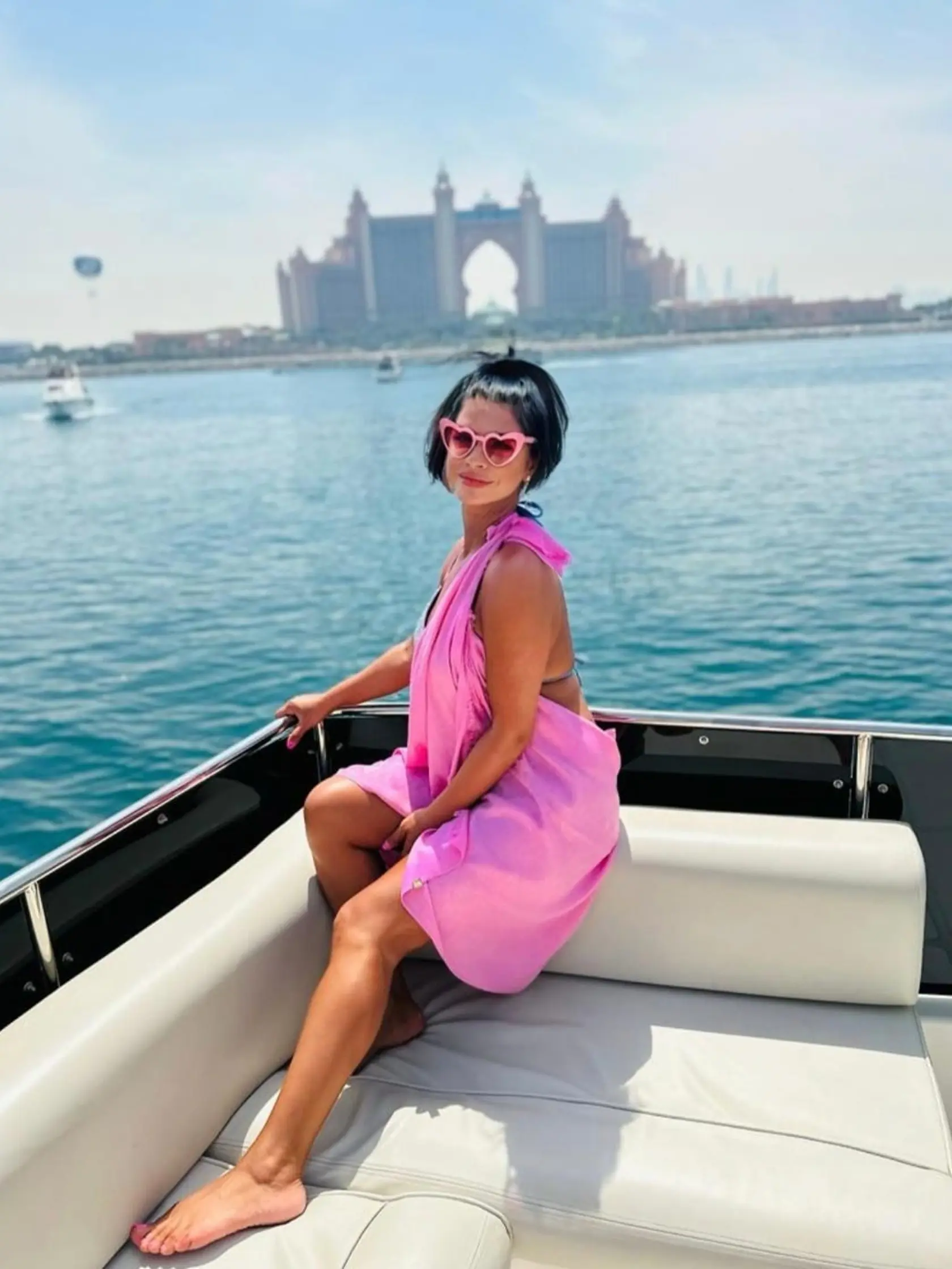 Silvia Šarközi v Dubaji