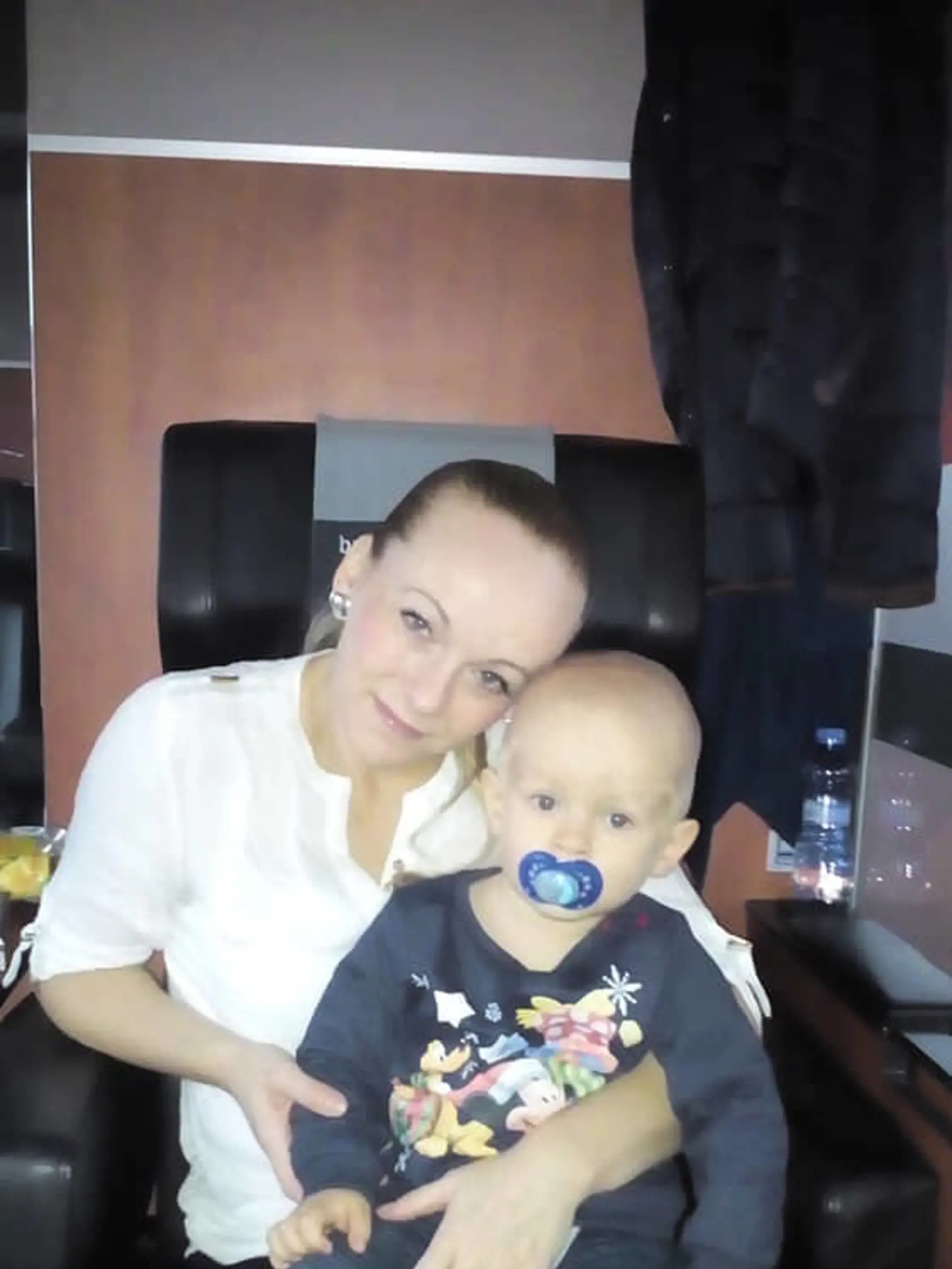 Lukáško spolu so svojou mamičkou.