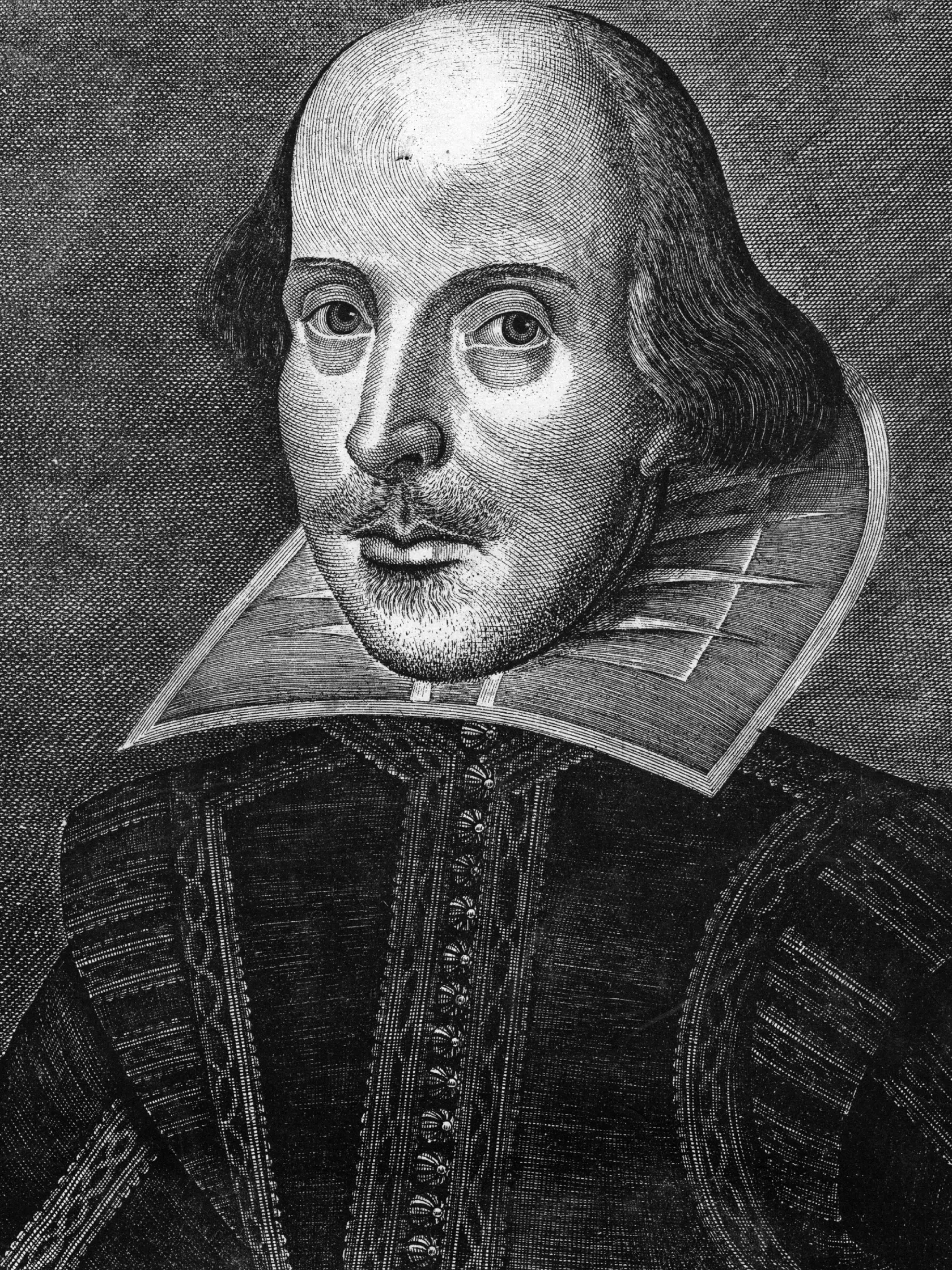 Anglický spisovateľ a dramatik William Shakespeare.