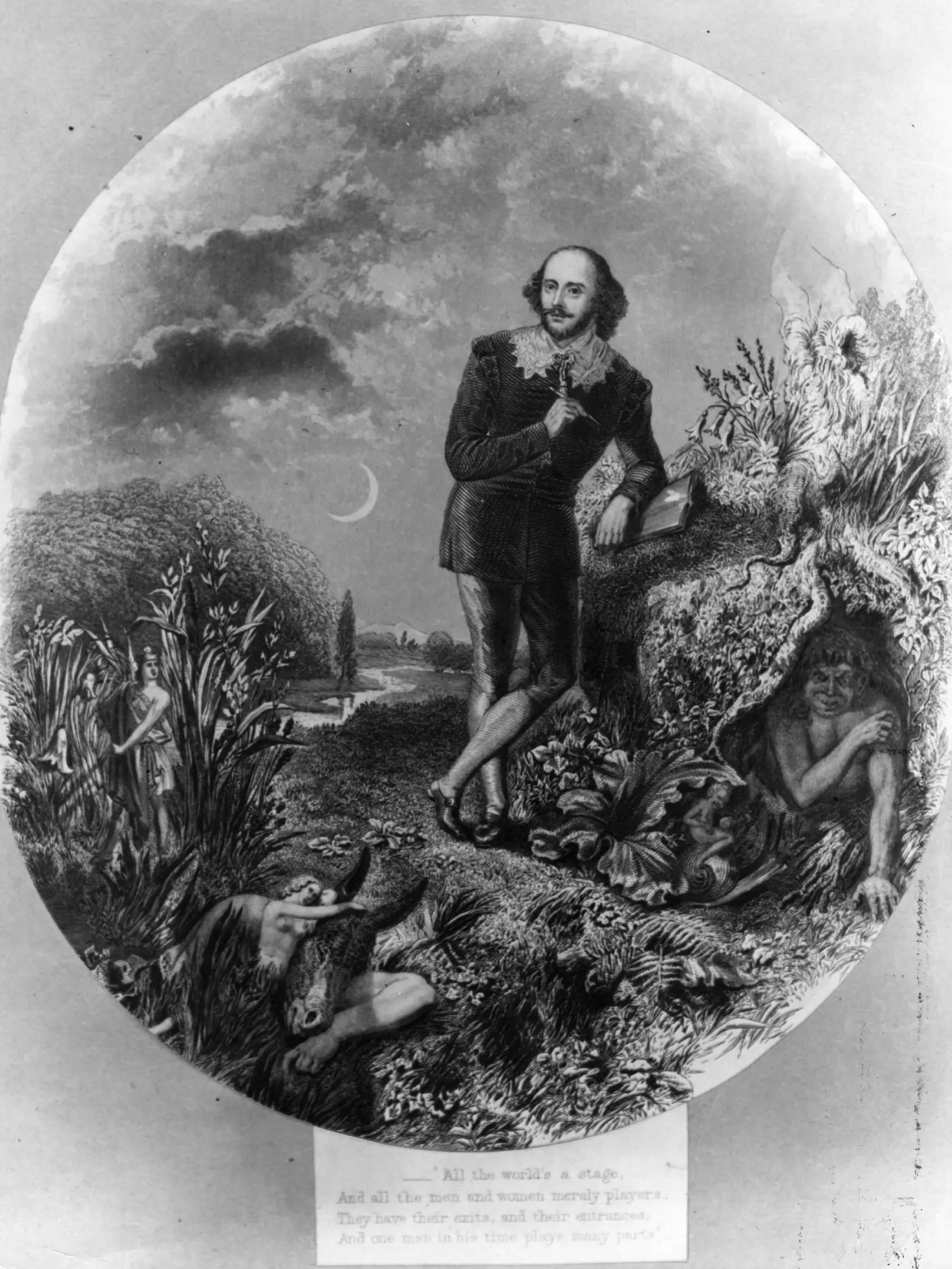 Anglický spisovateľ a dramatik William Shakespeare.