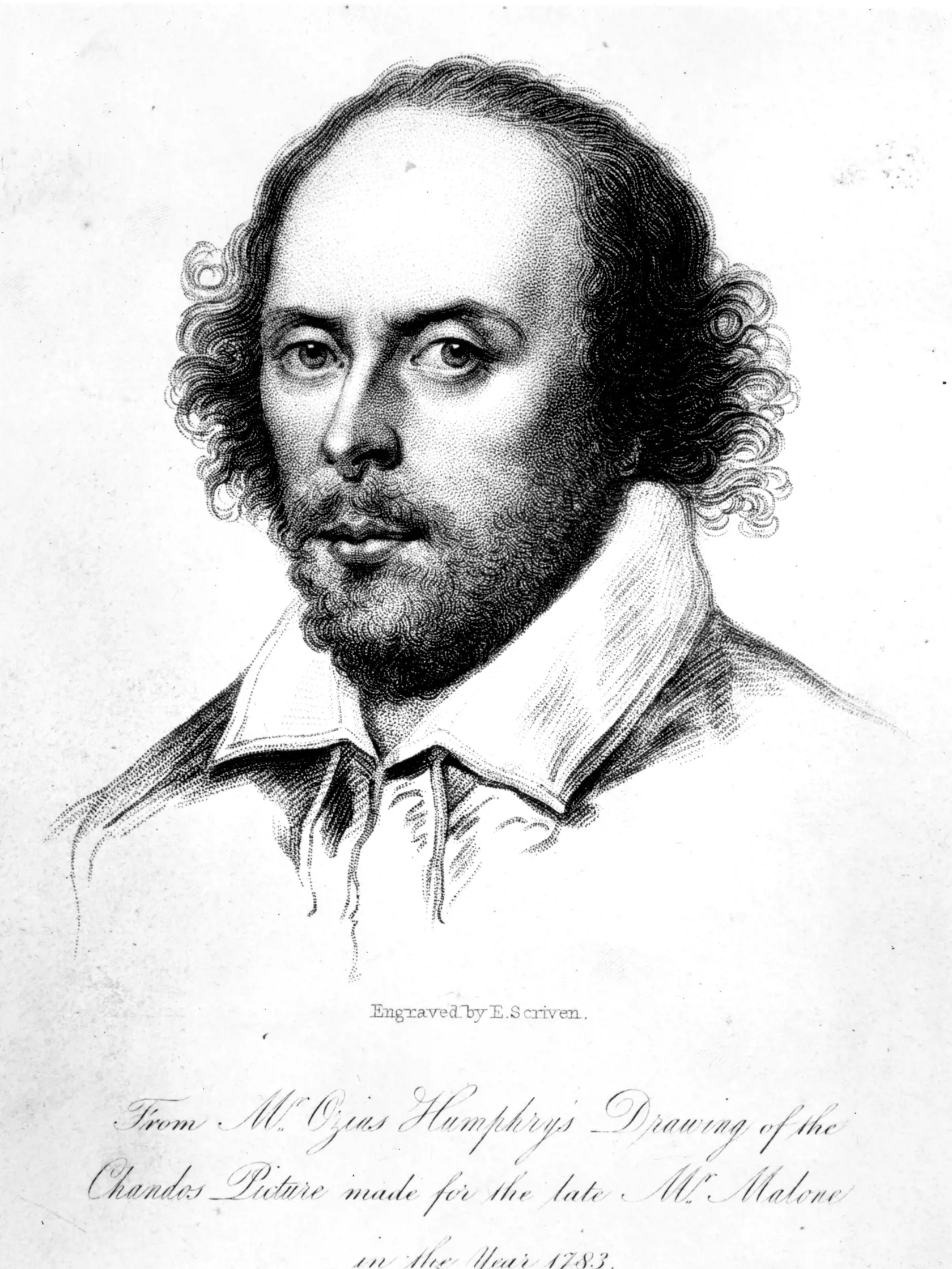 Anglický spisovateľ a dramatik William Shakespeare.