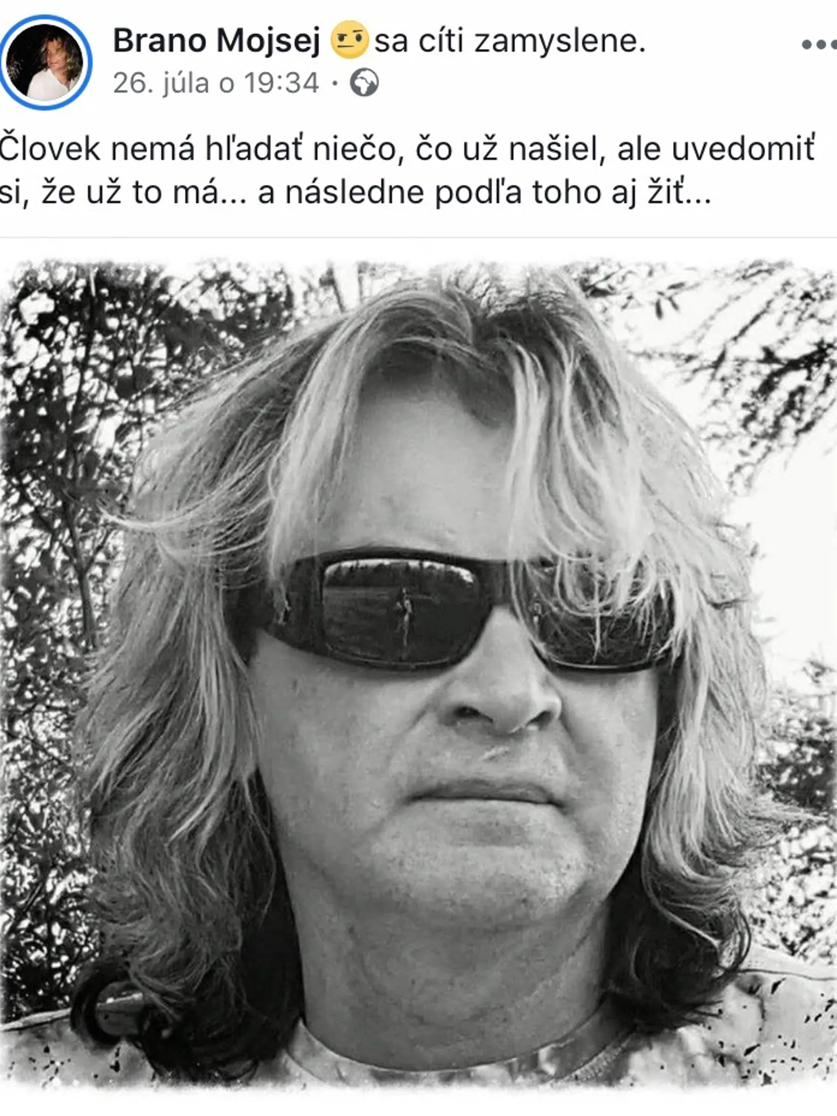 Takto treba podľa muzikanta žiť.