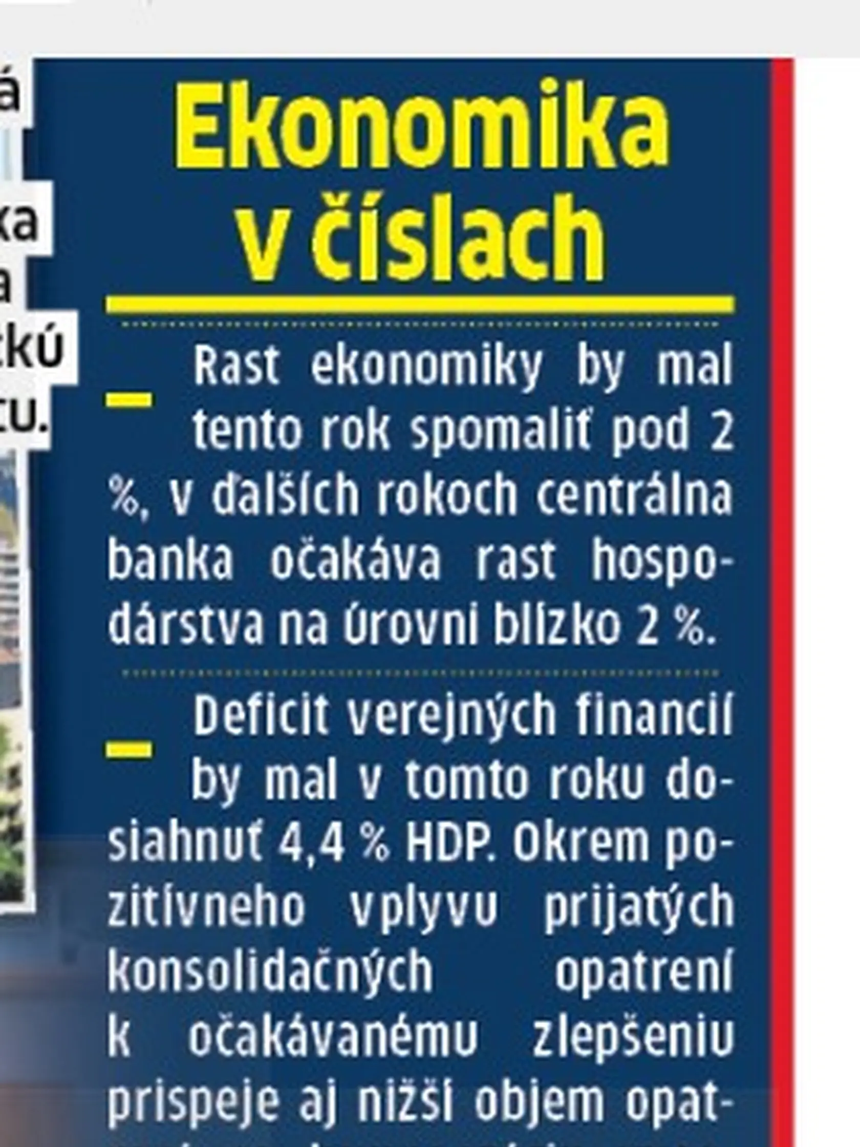 Ekonomika v číslach.