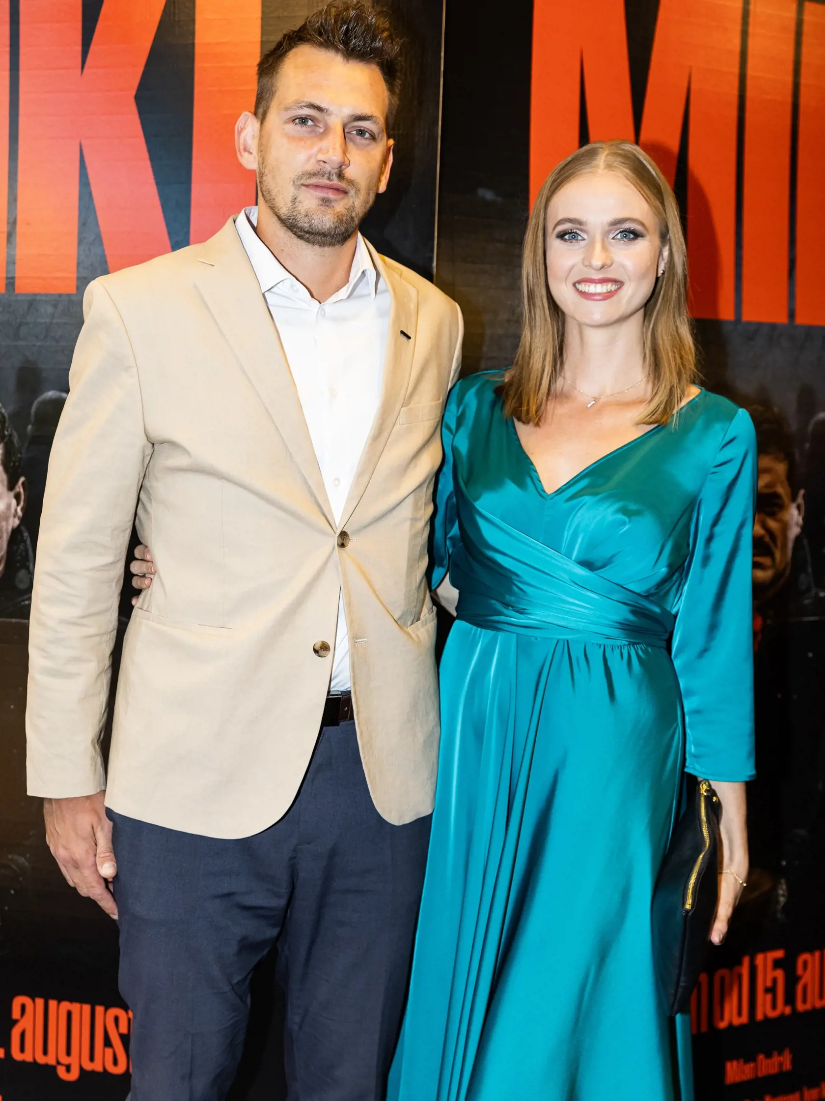 Premiéra filmu “MIKI” v Bratislave. Na snímke Petra Blesáková s manželom Matejom Dobišom.