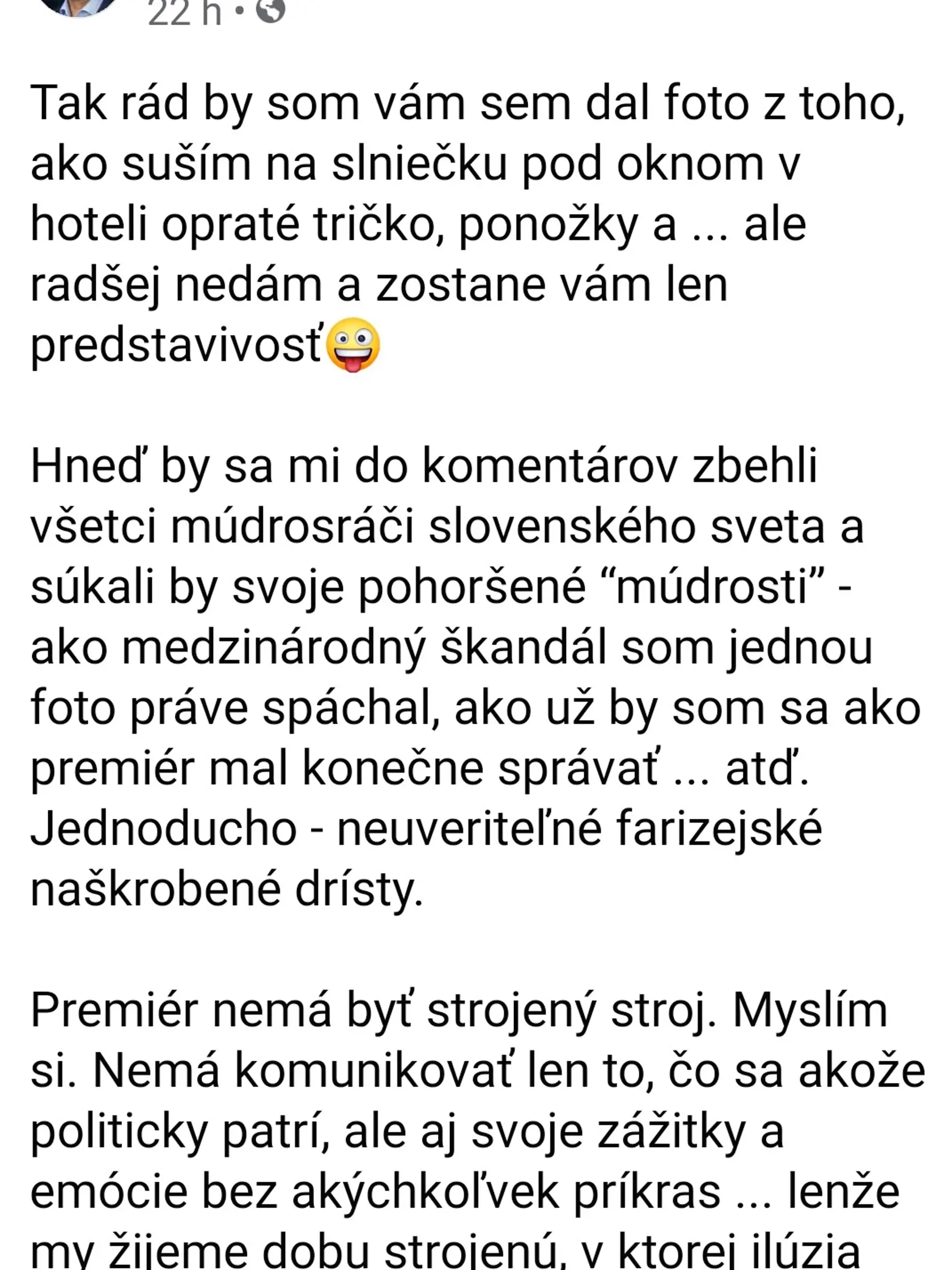 Premiér Igor Matovič často poburuje svojimi statusmi na Facebooku.