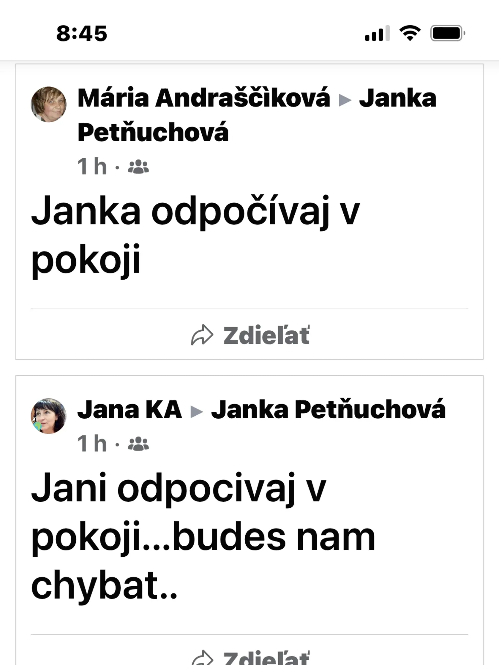Tí, ktorí ju poznali, vyjadrovali smútok na sociálnej sieti.