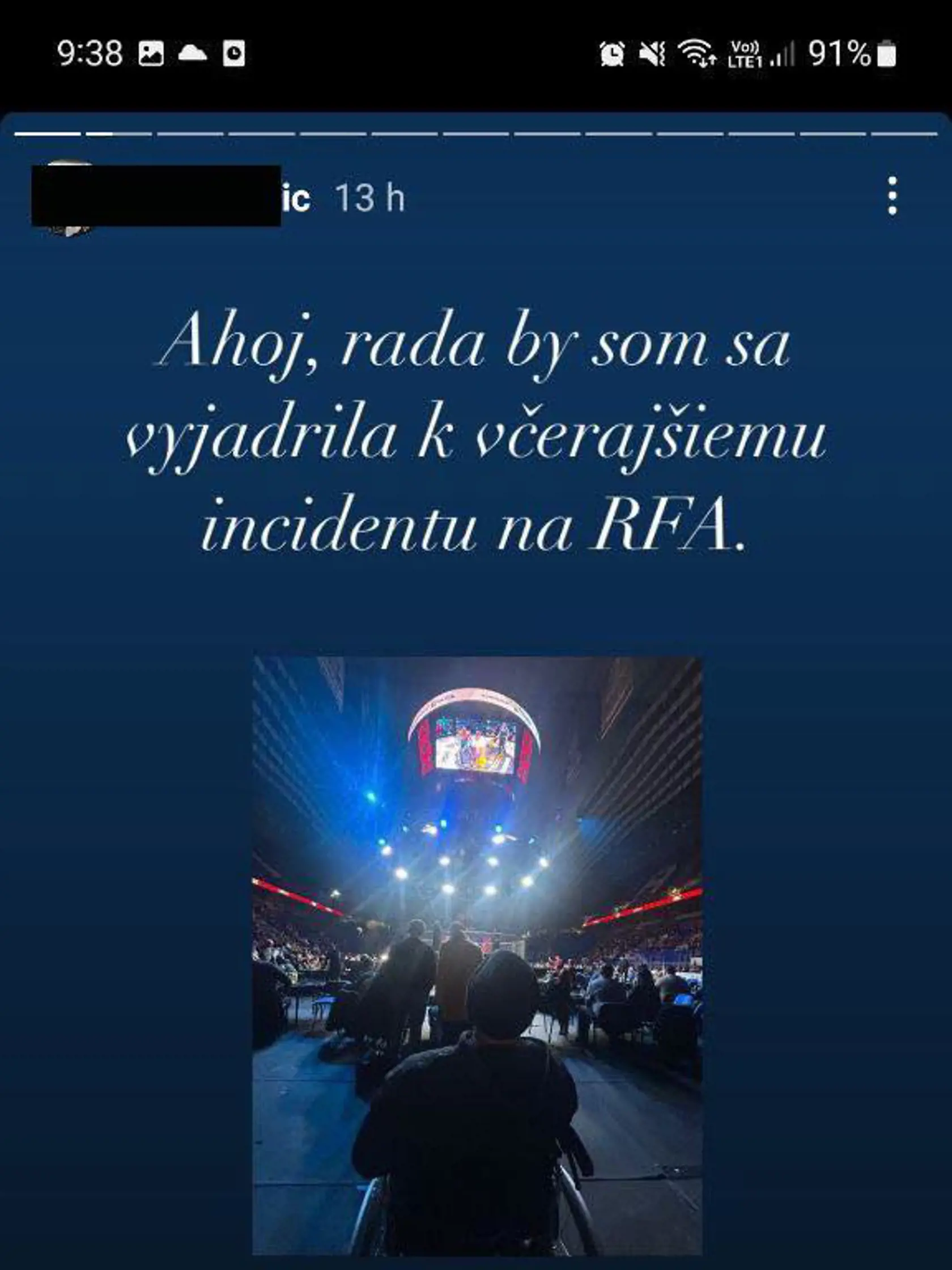 Števova priateľka sa vyjadrila k incidentu.