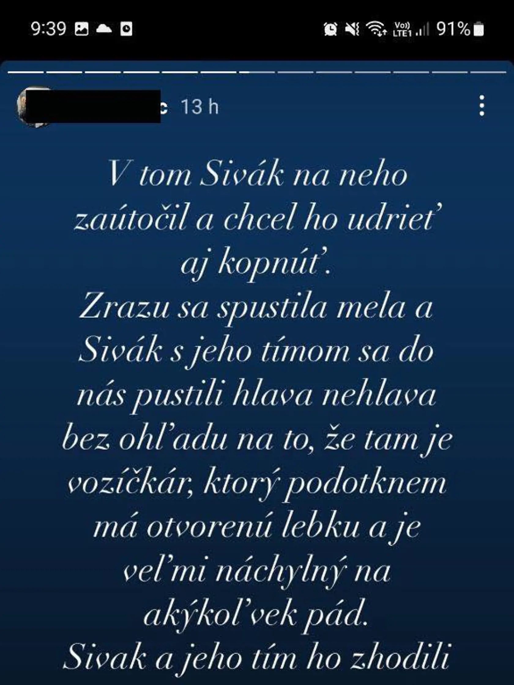 Opísala celý priebeh desivej situácie.