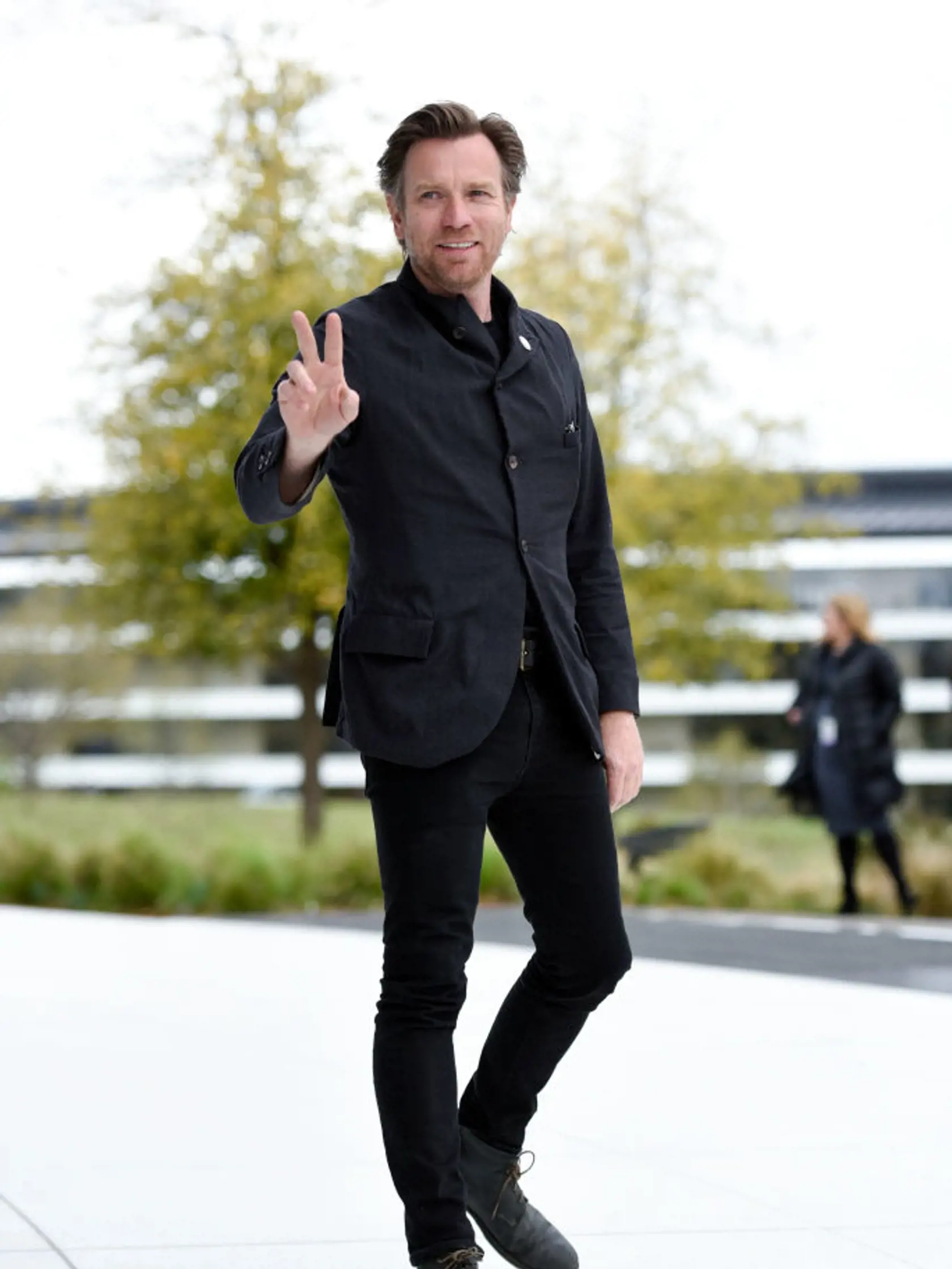 CUPERTINO, CA - MARCH 25:  Actor Ewan MacGregor poses for photos during an Apple product launch event at the Steve Jobs Theater at Apple Park on March 25, 2019 in Cupertino, California. Apple announced the launch of it's new video streaming service, unveiled a premium subscription tier to its News app, and announced  it would release its own credit card, called Apple Card.  (Photo by Michael Short/Getty Images)