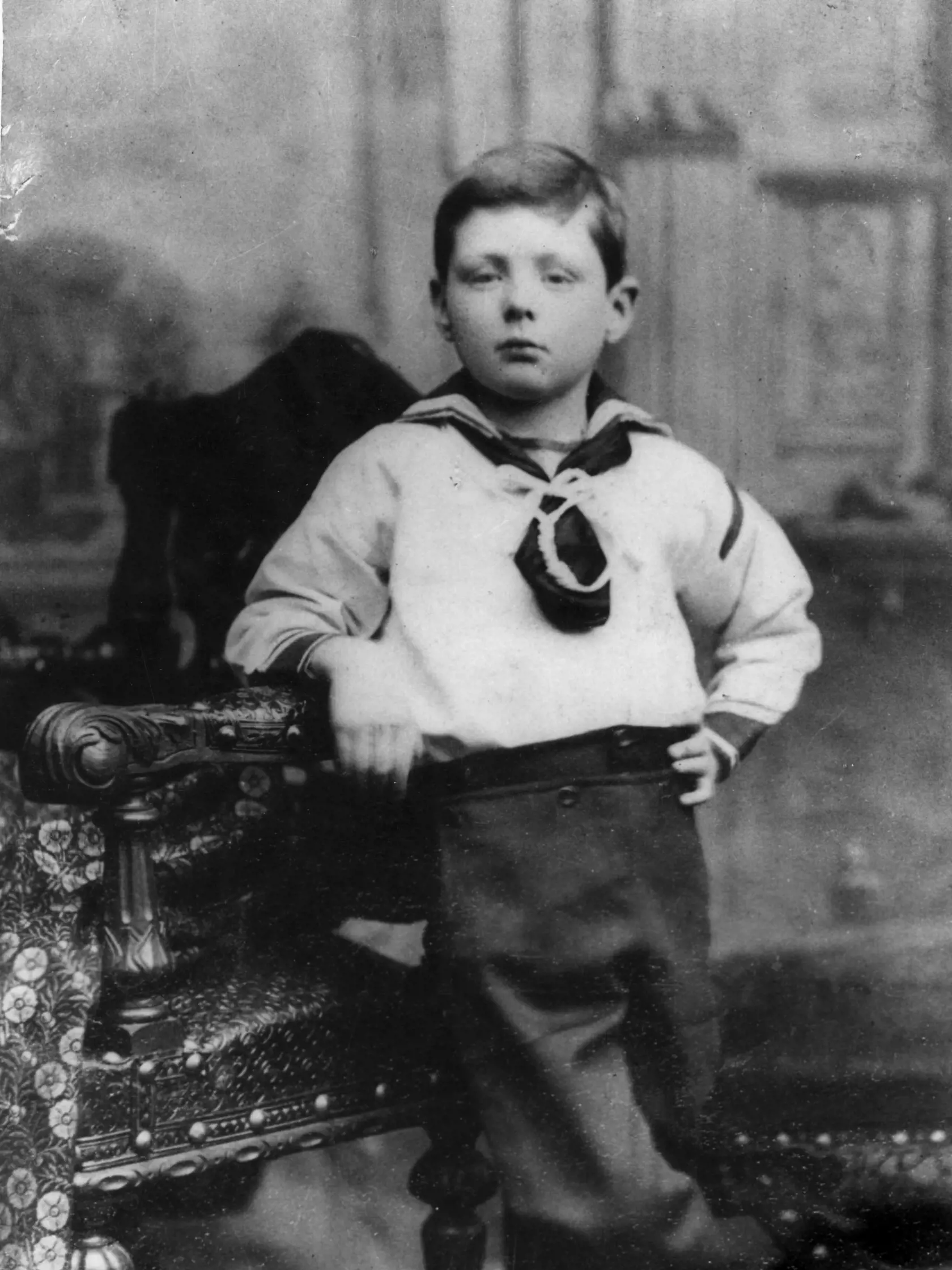 Winston Leonard Spencer Churchill (1874 - 1965) ako 7-ročný