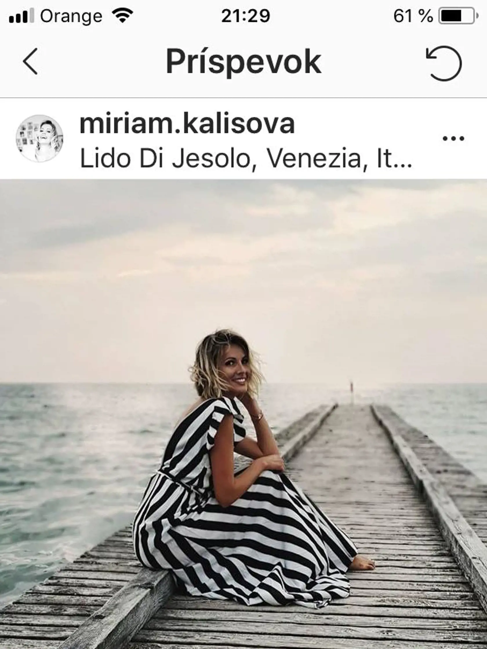 Miriam Kalisová v známom talianskom letovisku Lido di Jesolo. Taliani z nej boli isto "paf"