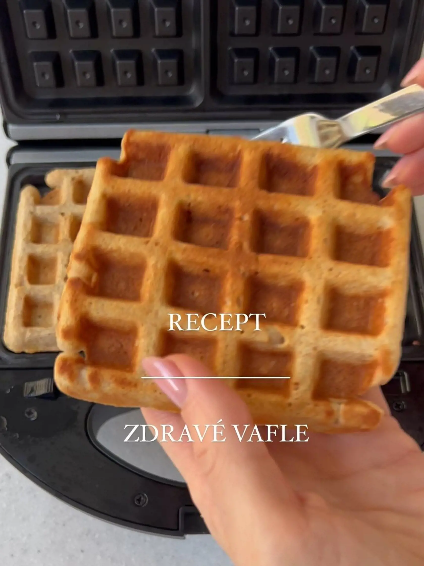 Katka si doma robí aj vlastné vafle.