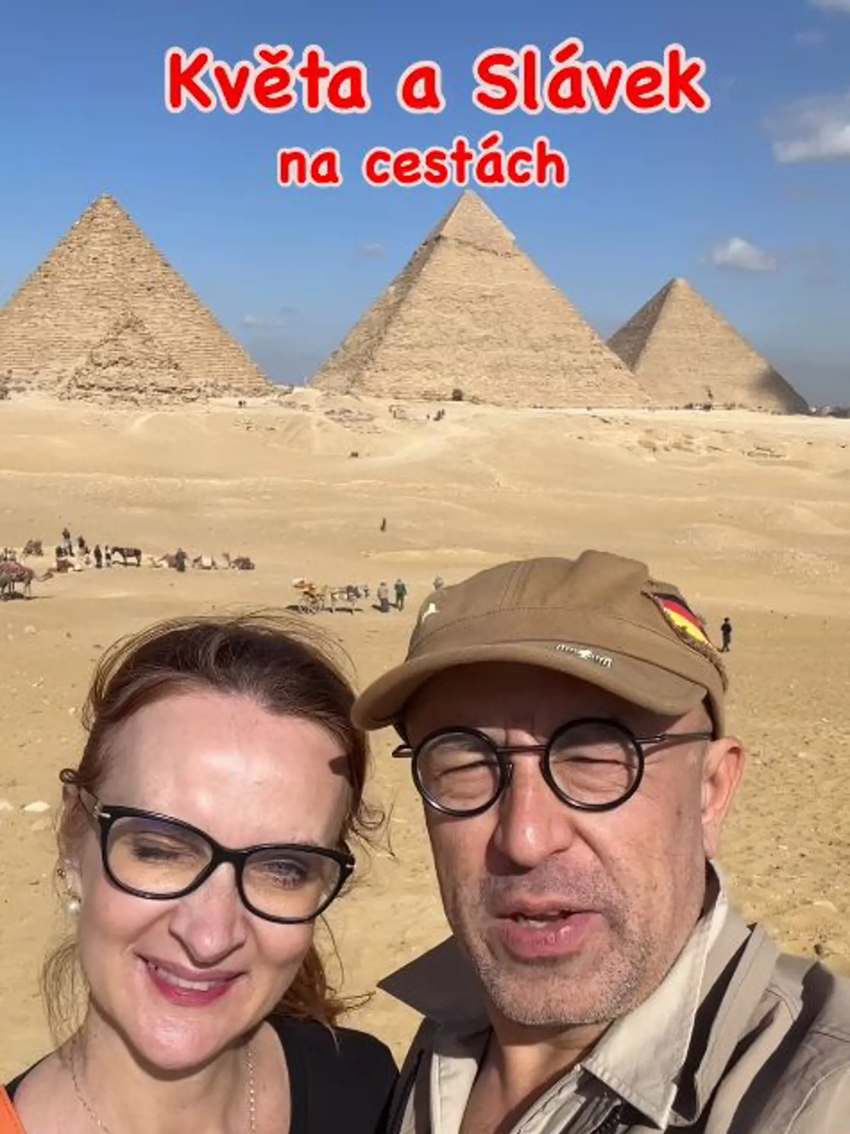 Marián Čurko s manželkou Katarínou v Egypte na začiatku tohto roka. 
