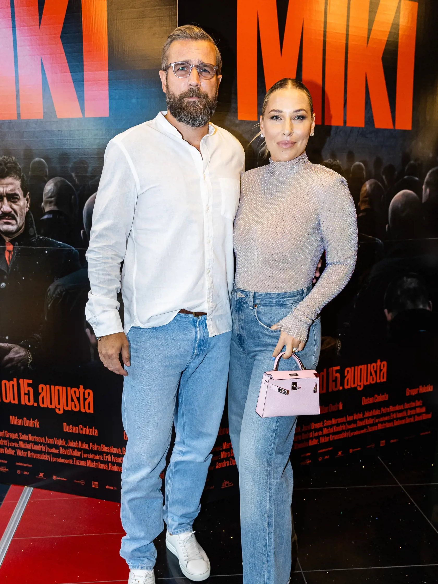 Premiéra filmu “MIKI” v Bratislave. Na snímke Dominika Cibulková s manželom Michalom Navarom.