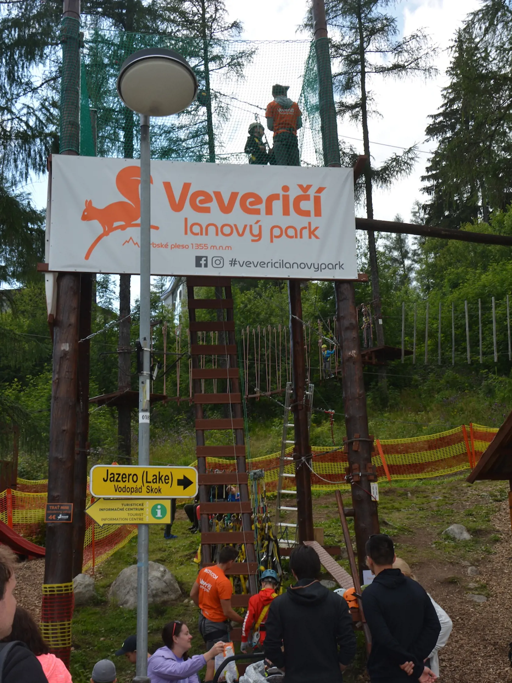 Lanový park pre deti.