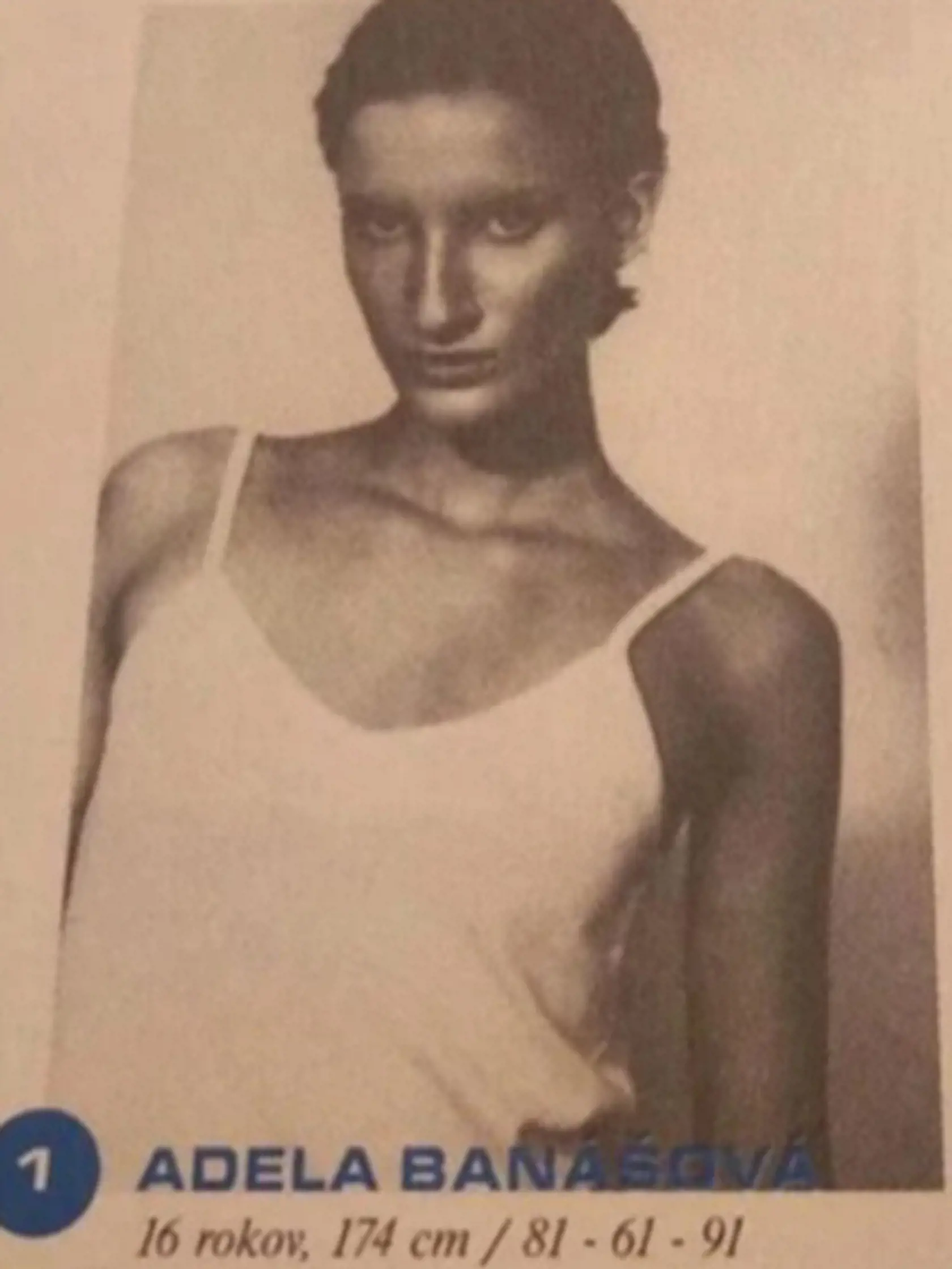 Adela a Andrea na finále súťaži Elite Modele Look 1997