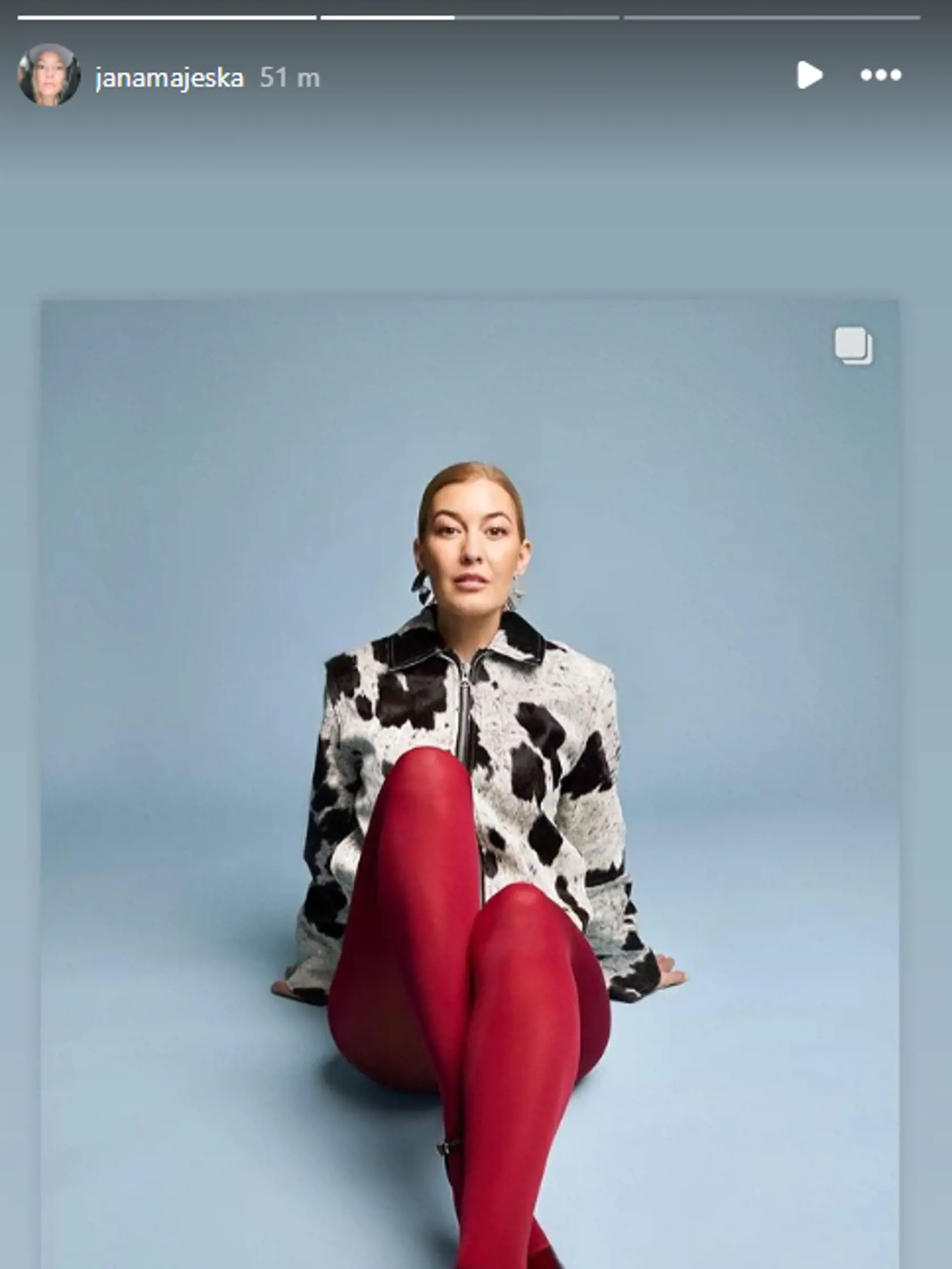 Jana Majeská v úlohe modelky.