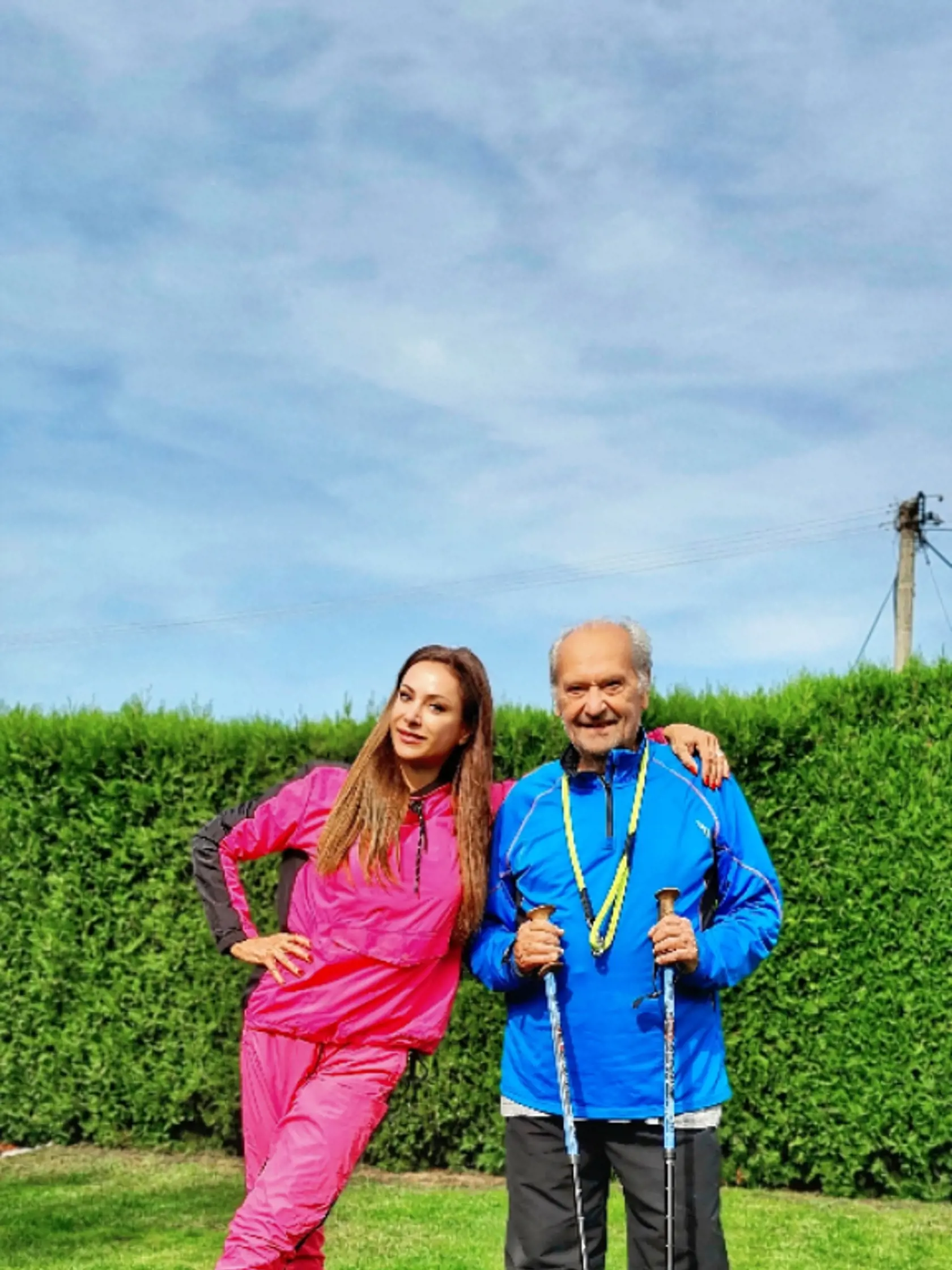 Zora Czoborová (55), fitneska a otec Herman (87)