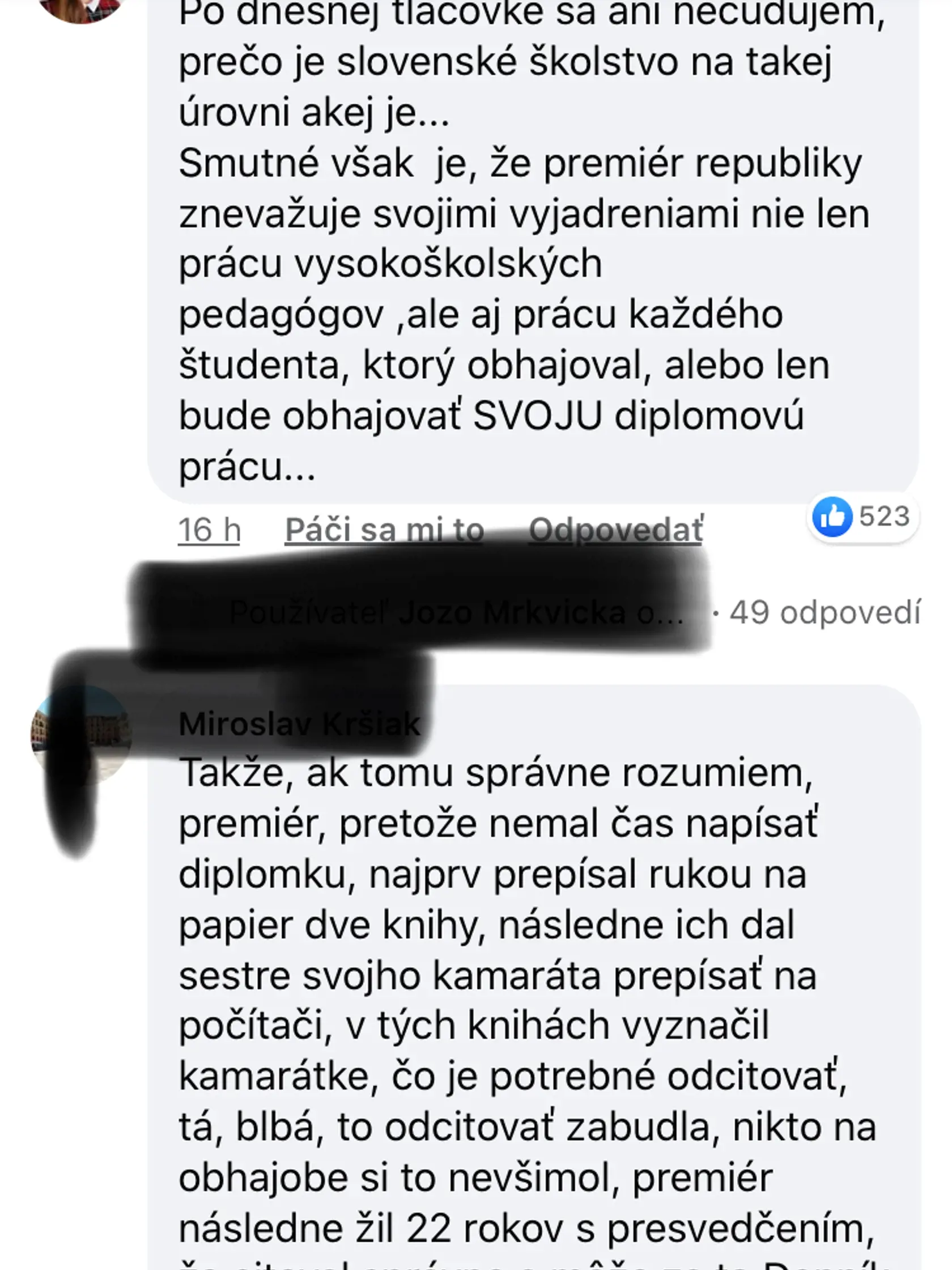 Negatívne reakcie na profile Igora Matovičarastú ako huby po daždi