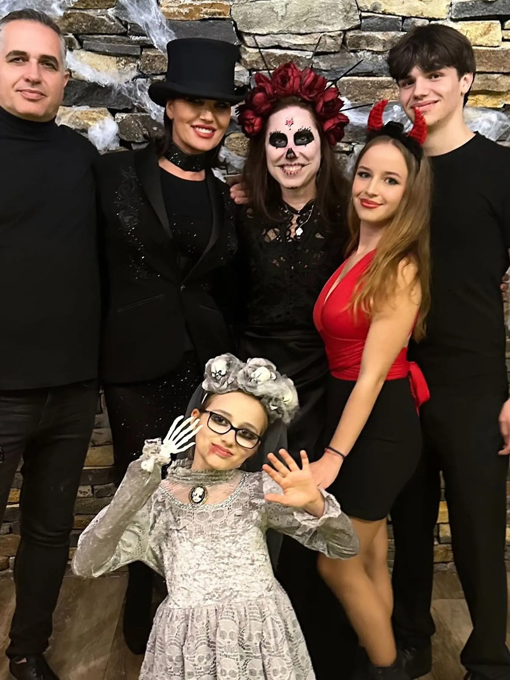 Silvia Lakatošová oslávila Halloween so svojimi najbližšími. 