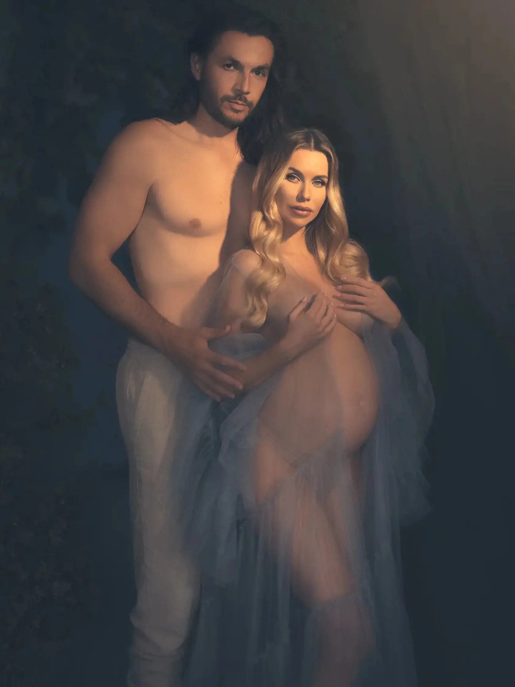 Eva s partnerom Lukášom tesne pred pôrodom