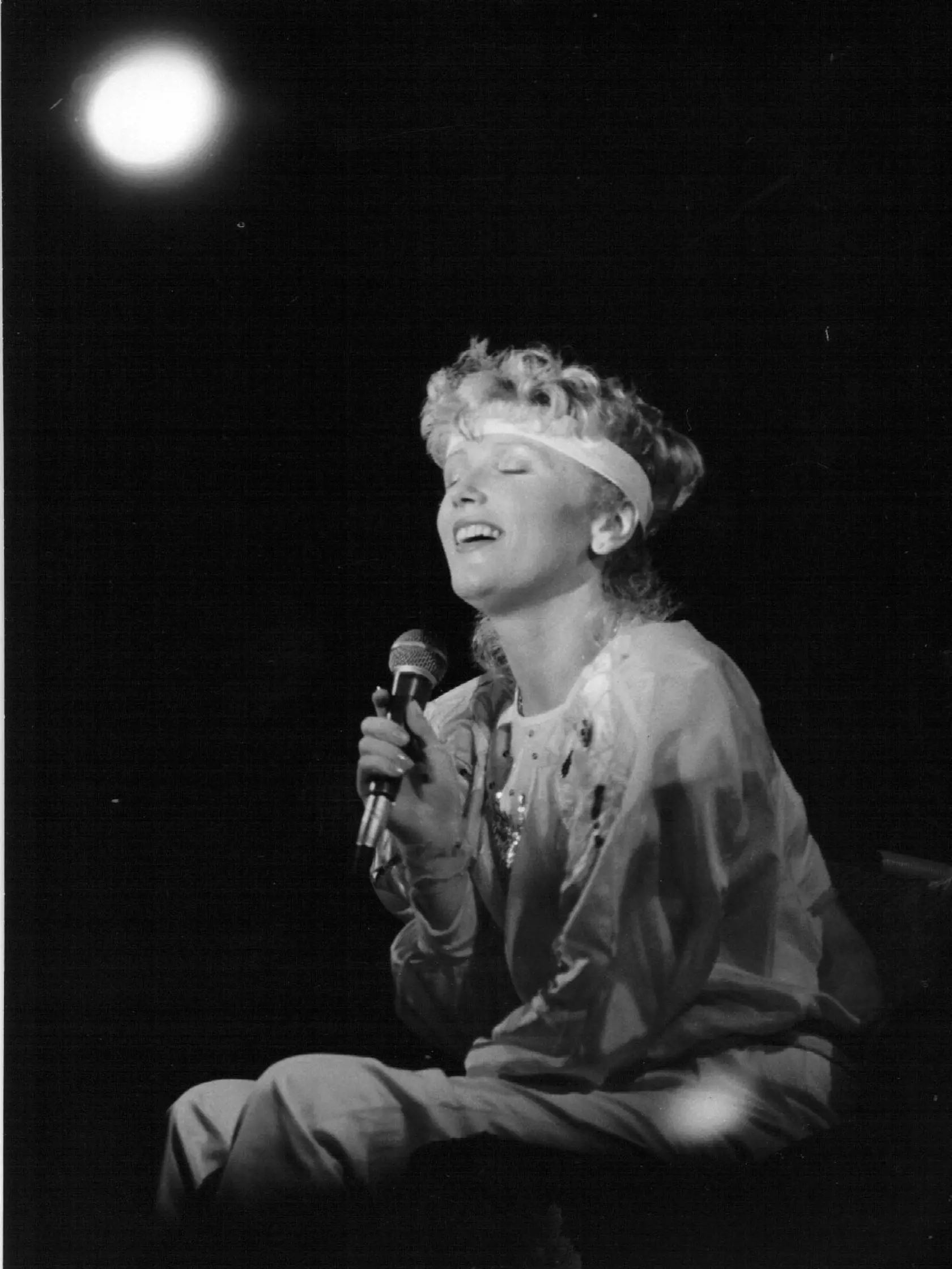Marika Gombitova v amfiteatri v Piešťanoch, 1986.