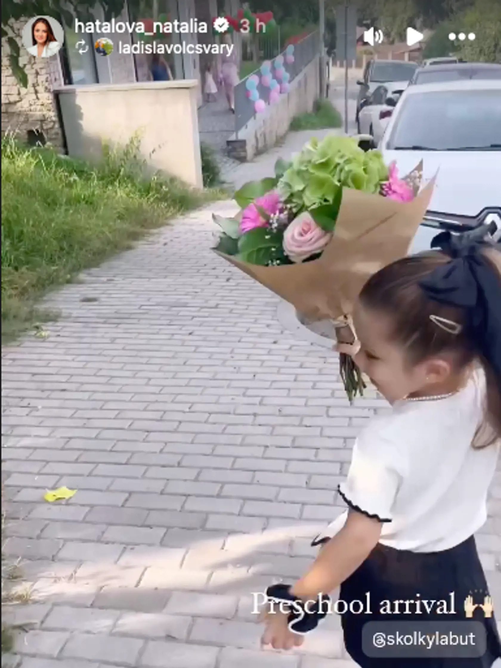 Natália Hatalová a prvý deň v škôlke jej dcéry.