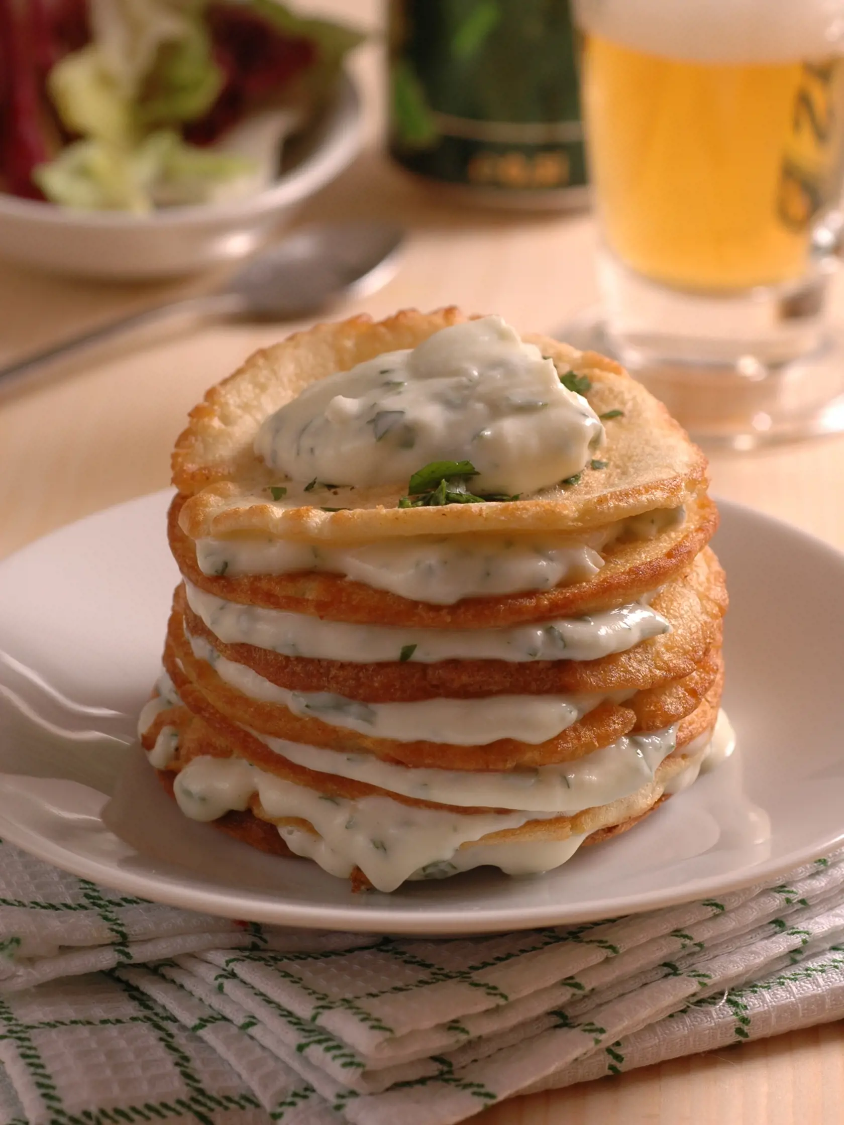 Pivové palacinky s bryndzou